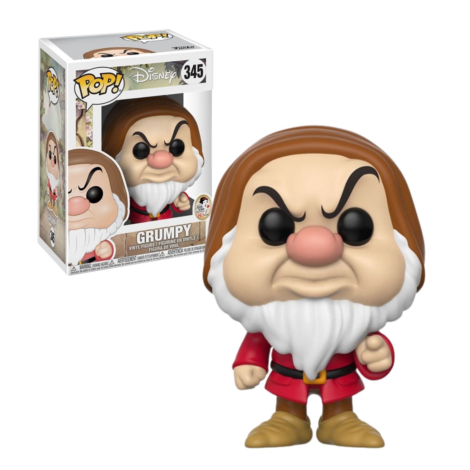 Funko Pop! Grumpy (Zangado) 345 - Disney A Branca de Neve - Geek Plus