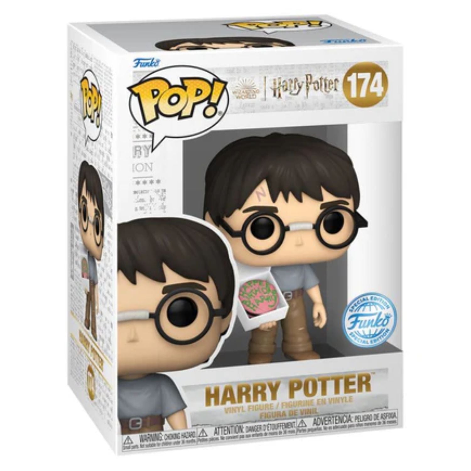 Funko Pop! Harry Potter com Bolo de Aniversário 174 - Geek Plus