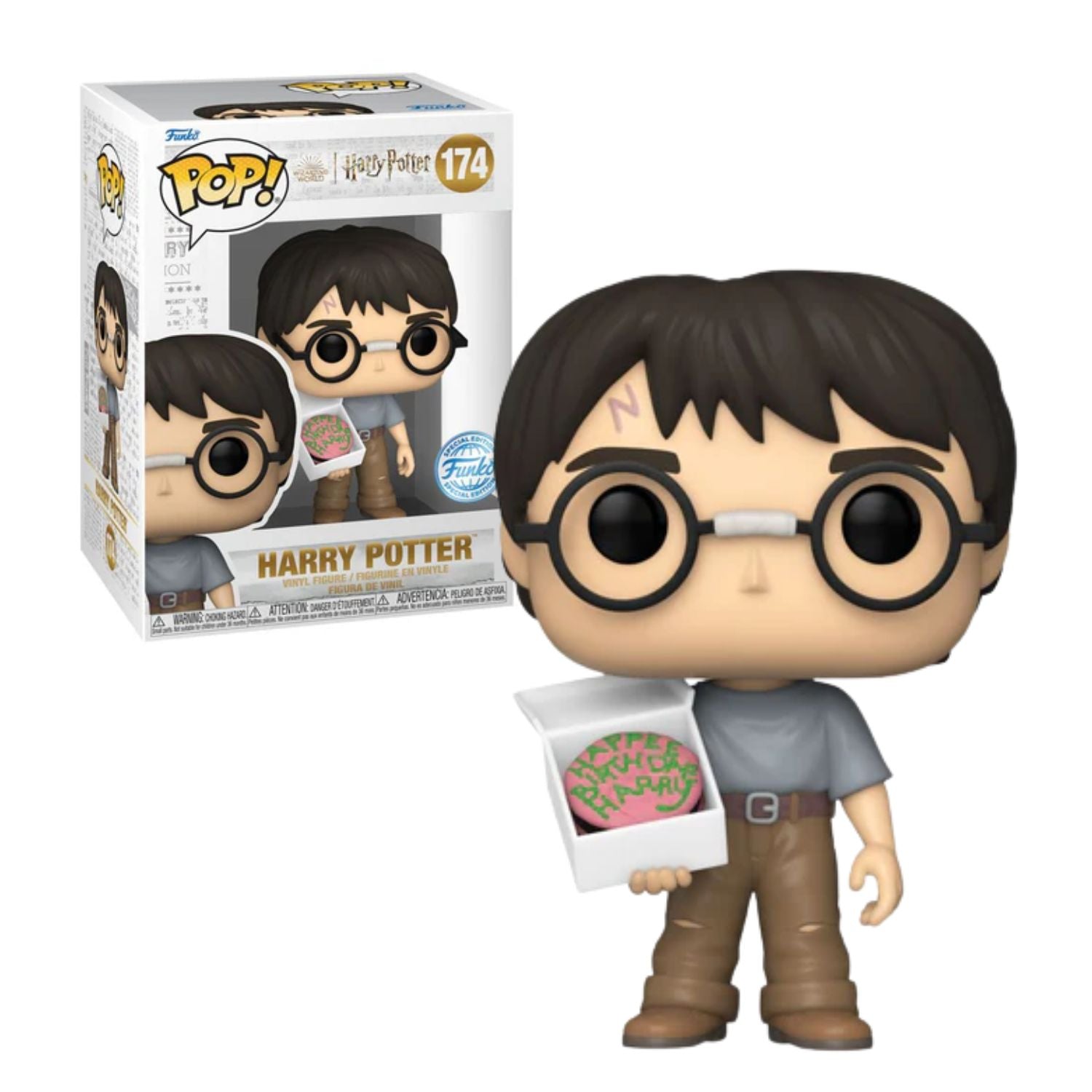 Funko Pop! Harry Potter com Bolo de Aniversário 174 - Geek Plus