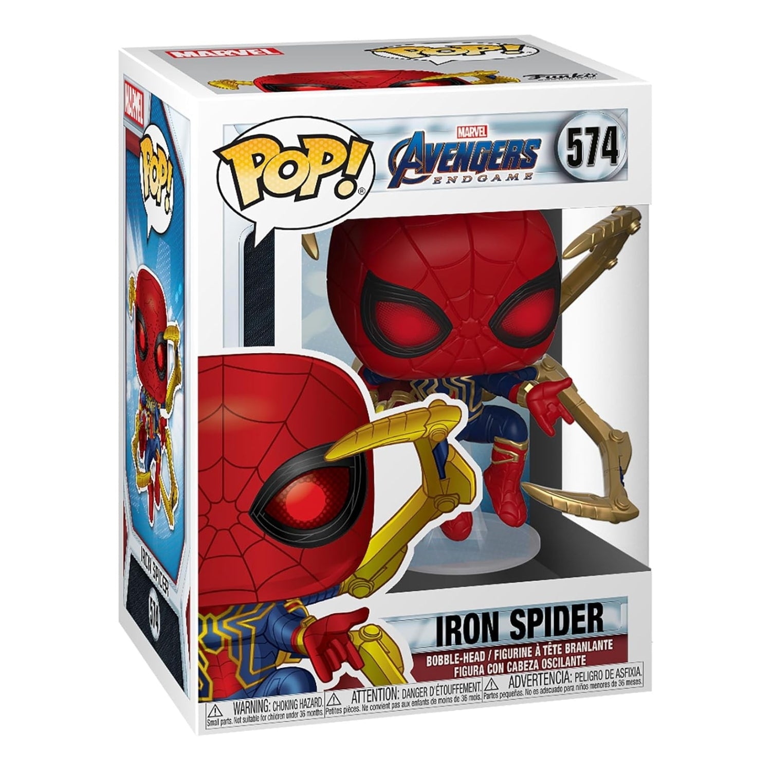 Funko Pop! Iron Spider (Aranha de Ferro) 574 - Marvel Os Vingadores - Geek Plus