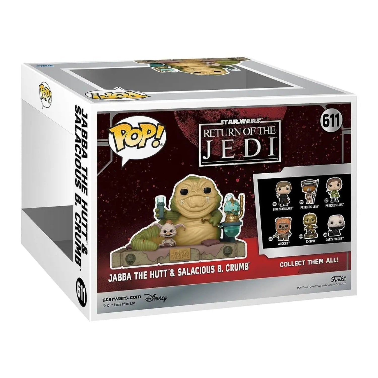 Funko Pop! Jabba The Hutt & Salacious B. Crumb 611 Super Sized - Star Wars - Geek Plus