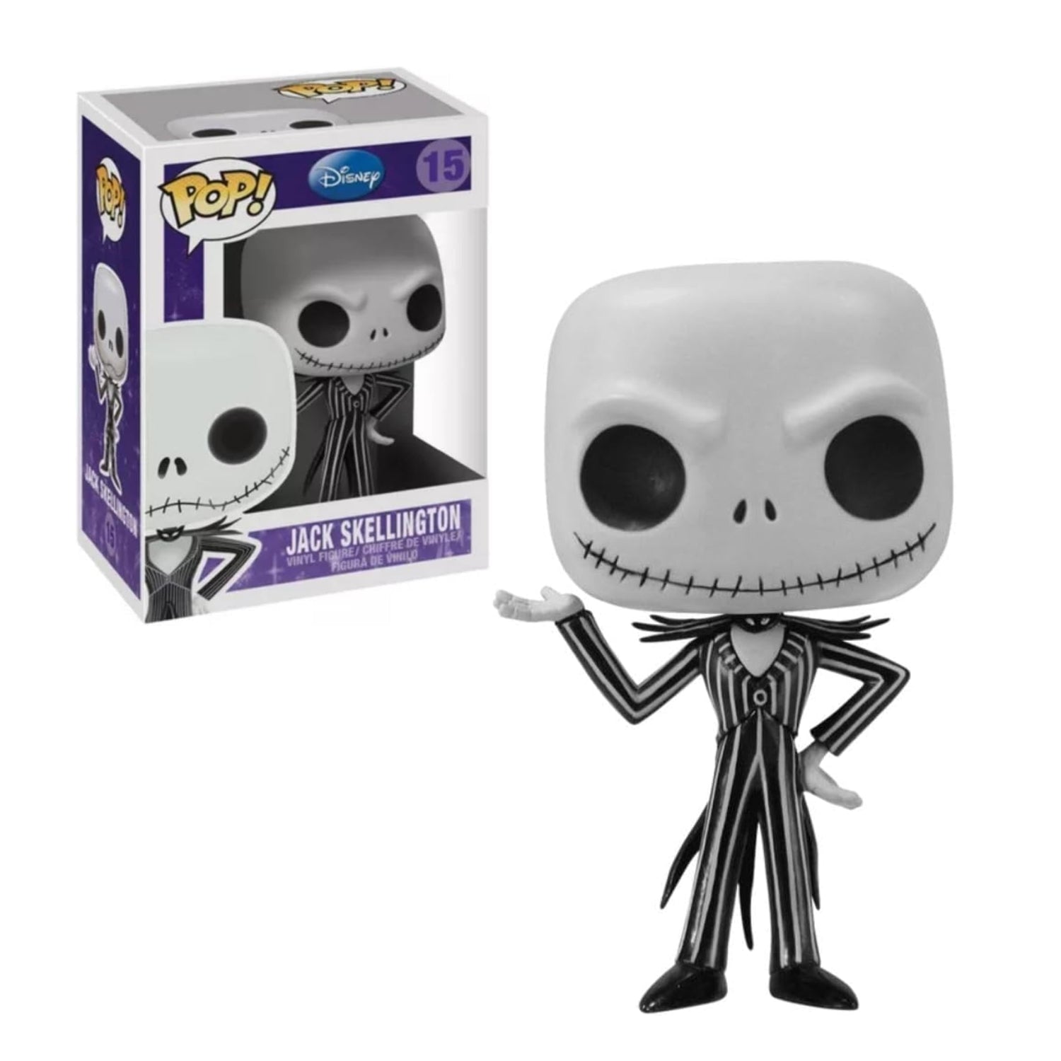 Funko Pop! Jack Skellington (Esqueleto) 15 - Disney O Estranho Mundo de Jack - Geek Plus