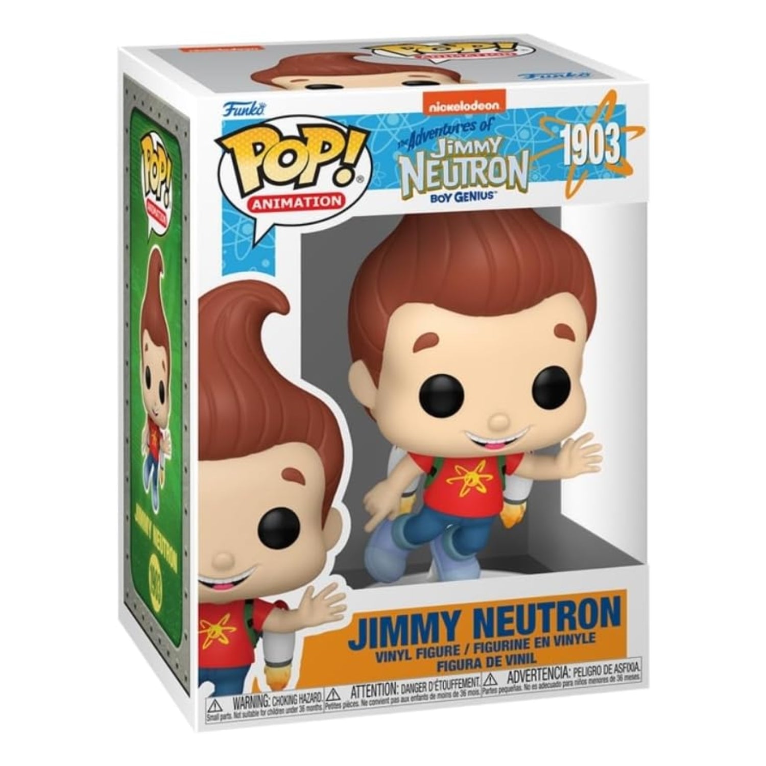Funko Pop! Jimmy Neutron (O Menino Gênio) 1903 - Nickelodeon As Aventuras de Jimmy Neutron - Geek Plus
