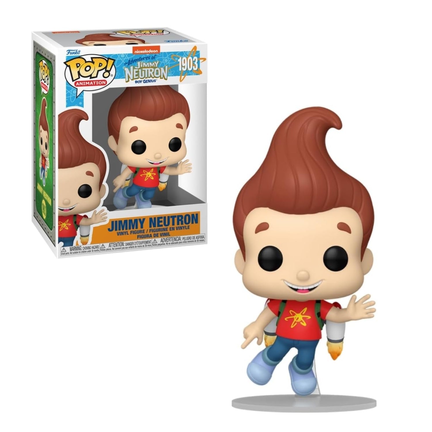 Funko Pop! Jimmy Neutron (O Menino Gênio) 1903 - Nickelodeon As Aventuras de Jimmy Neutron - Geek Plus