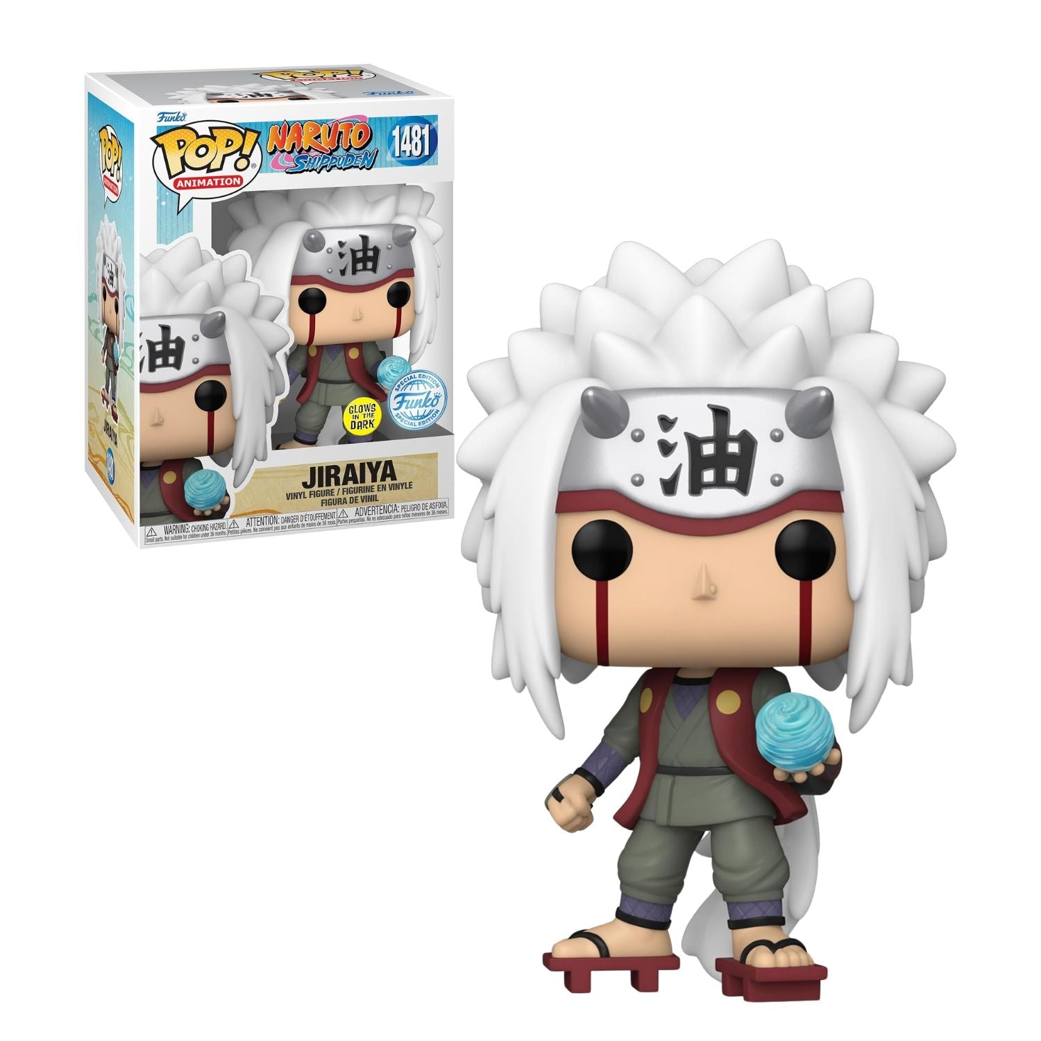 Funko Pop! Jiraiya with Rasengan 1481 (Special Edition Glow) - Naruto Shippuden - Geek Plus