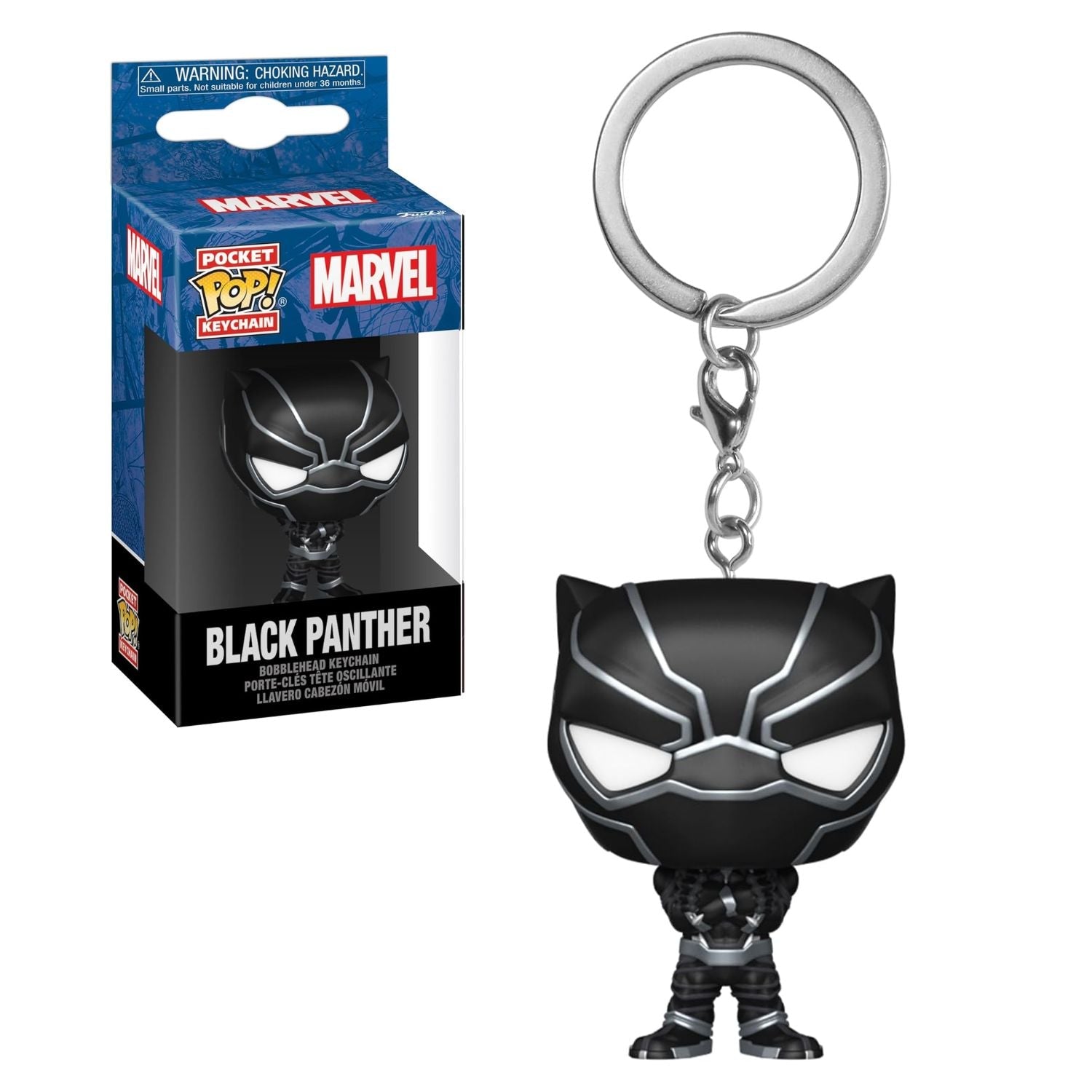 Funko Pop! Keychain Chaveiro Black Panther - Marvel Pantera Negra - Geek Plus