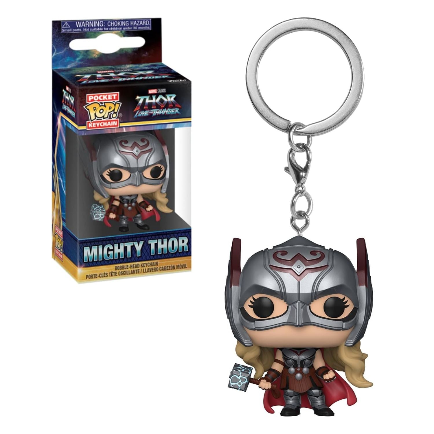 Funko Pop! Keychain Chaveiro Mighty Thor - Marvel - Geek Plus