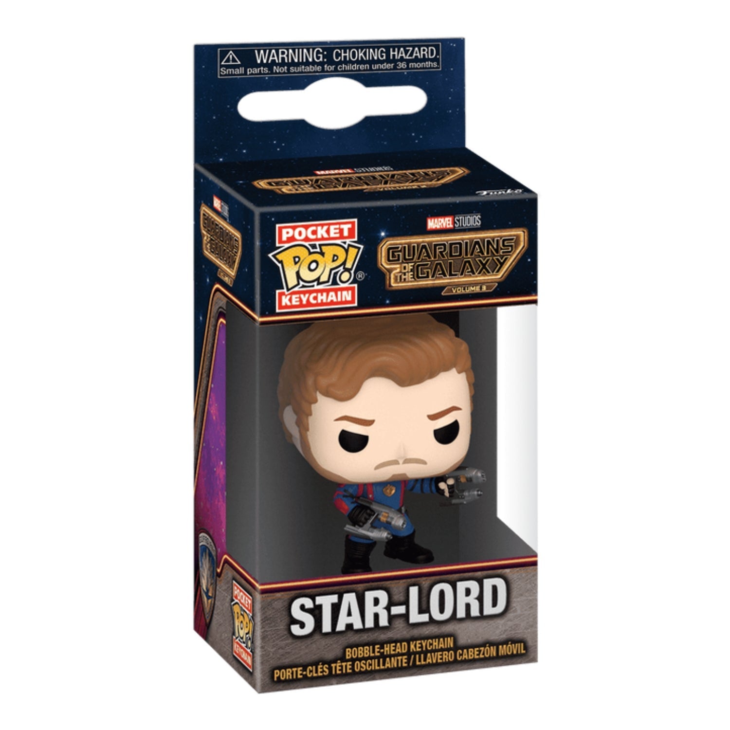 Funko Pop! Keychain Chaveiro Senhor das Estrelas - Marvel Guardiões da Galáxia - Geek Plus