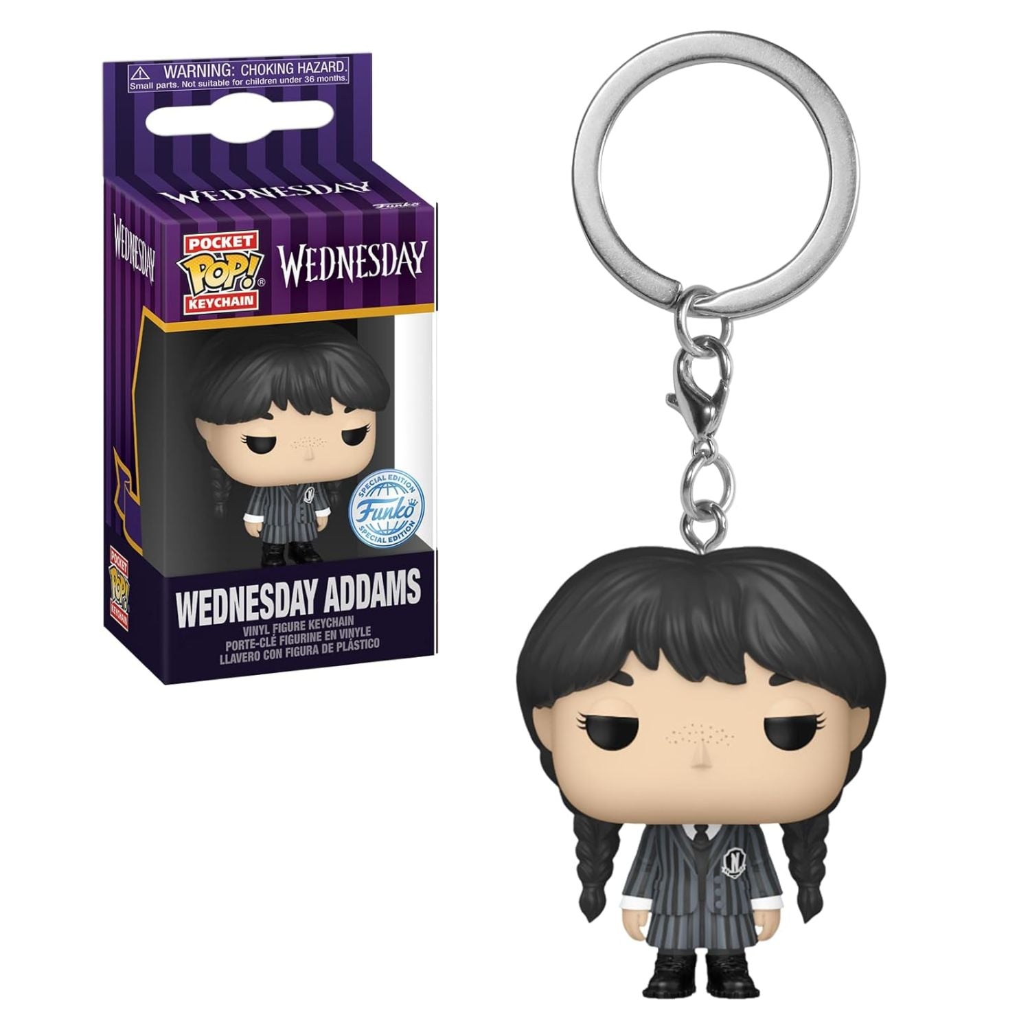 Funko Pop! Keychain Chaveiro Wednesday Addams - Wandinha - Geek Plus