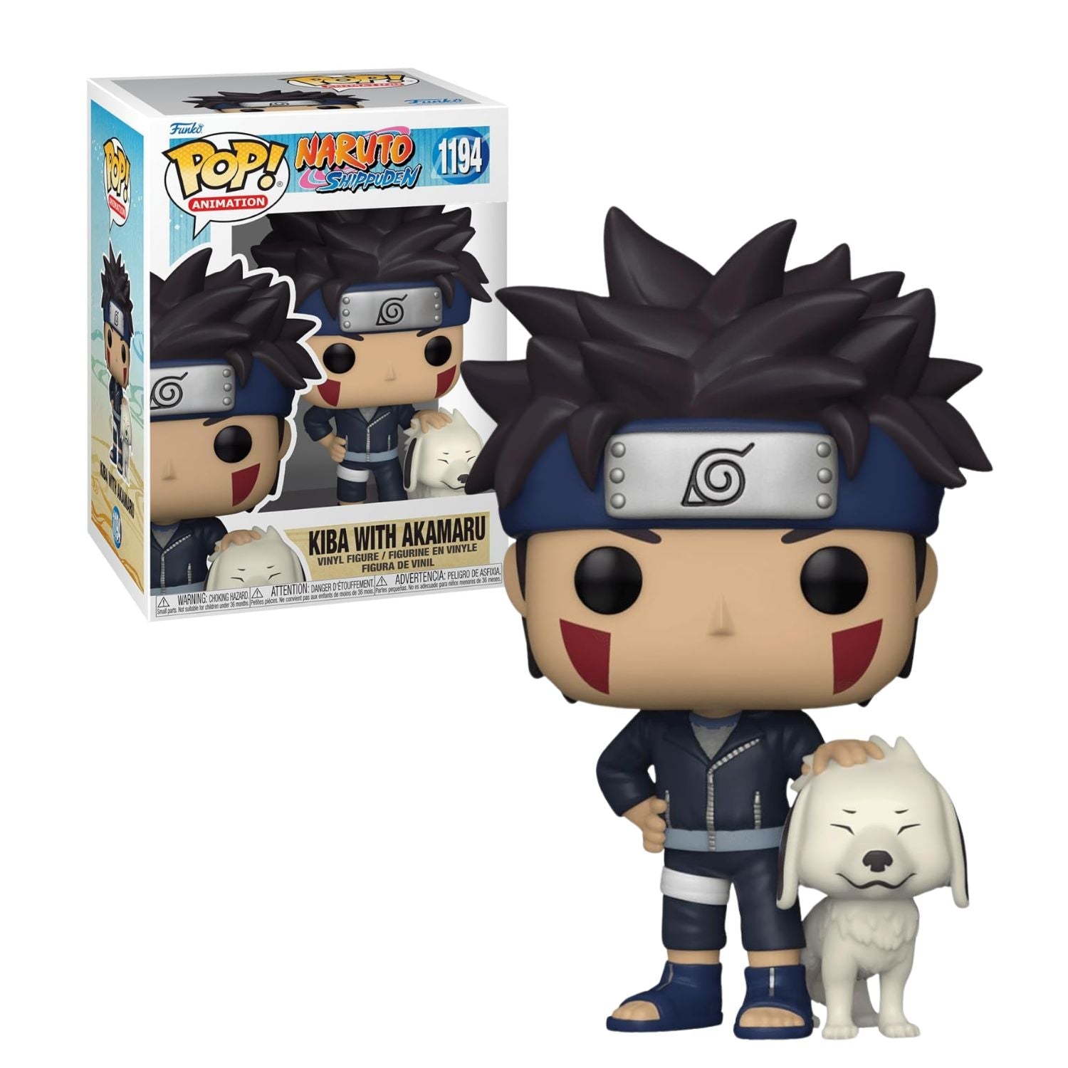 Funko Pop! Kiba with Akamaru 1194 - Naruto Shippuden - Geek Plus