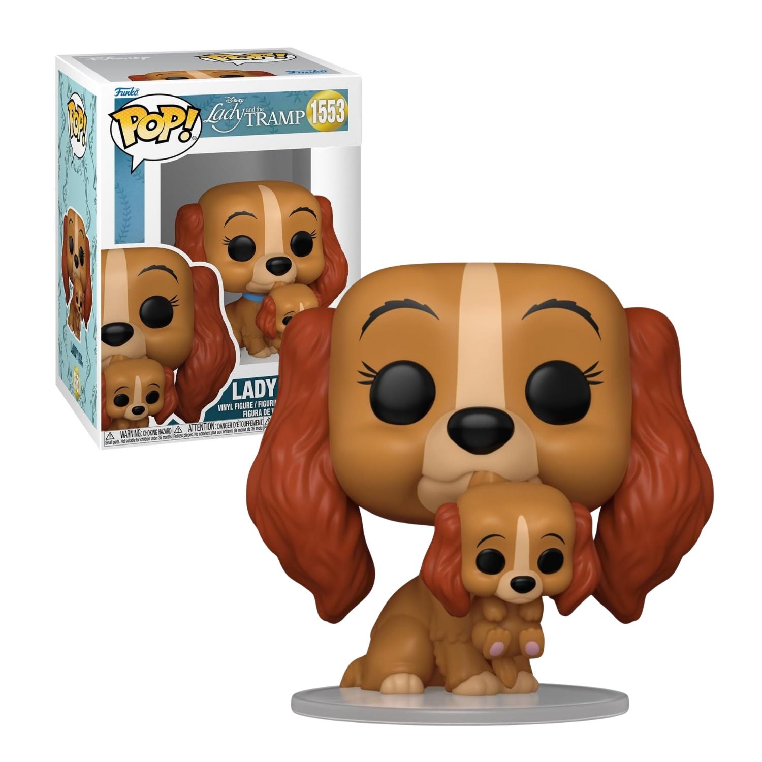 Funko Pop! Lady with Puppy 1553 - Disney Lady and the Tramp - Geek Plus