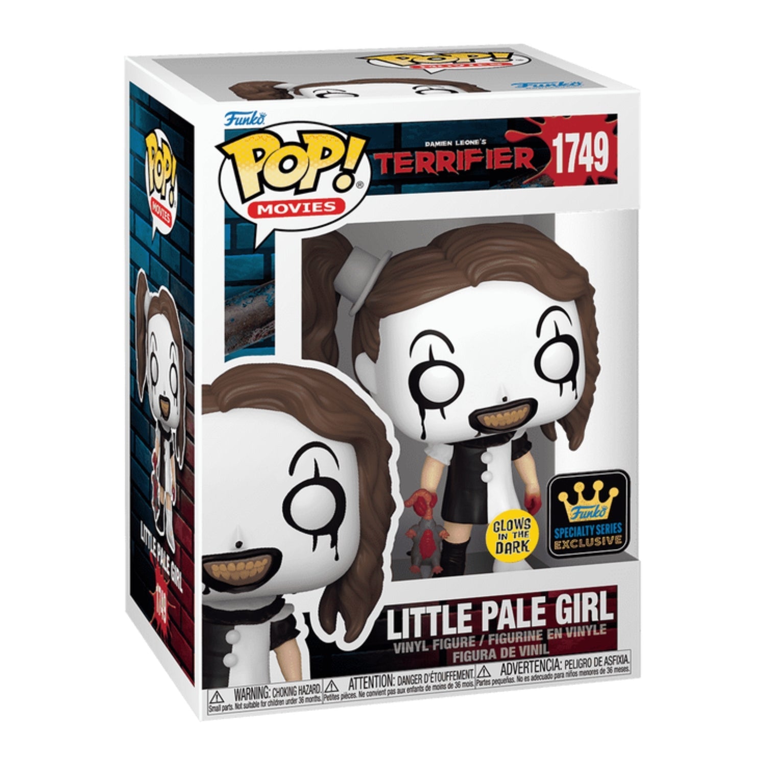 Funko Pop! Little Pale 1749 Glows in the Dark Special Edition (Garotinha Pálida) - Terrifier - Geek Plus