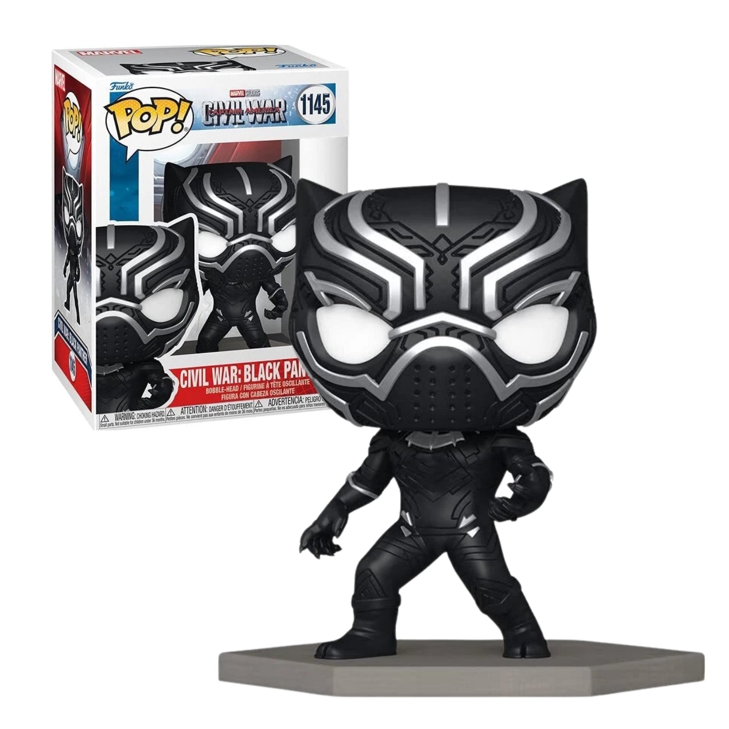 Funko Pop! Marvel Civil War: Black Panther (Guerra Civil: Pantera Negra) 1145 (Special Edition) - Marvel - Geek Plus