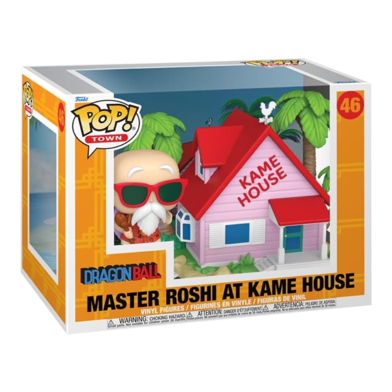 Funko Pop! Master Roshi at Kame House (Casa do Mestre Kame) 46 - Dragon Ball Town - Geek Plus