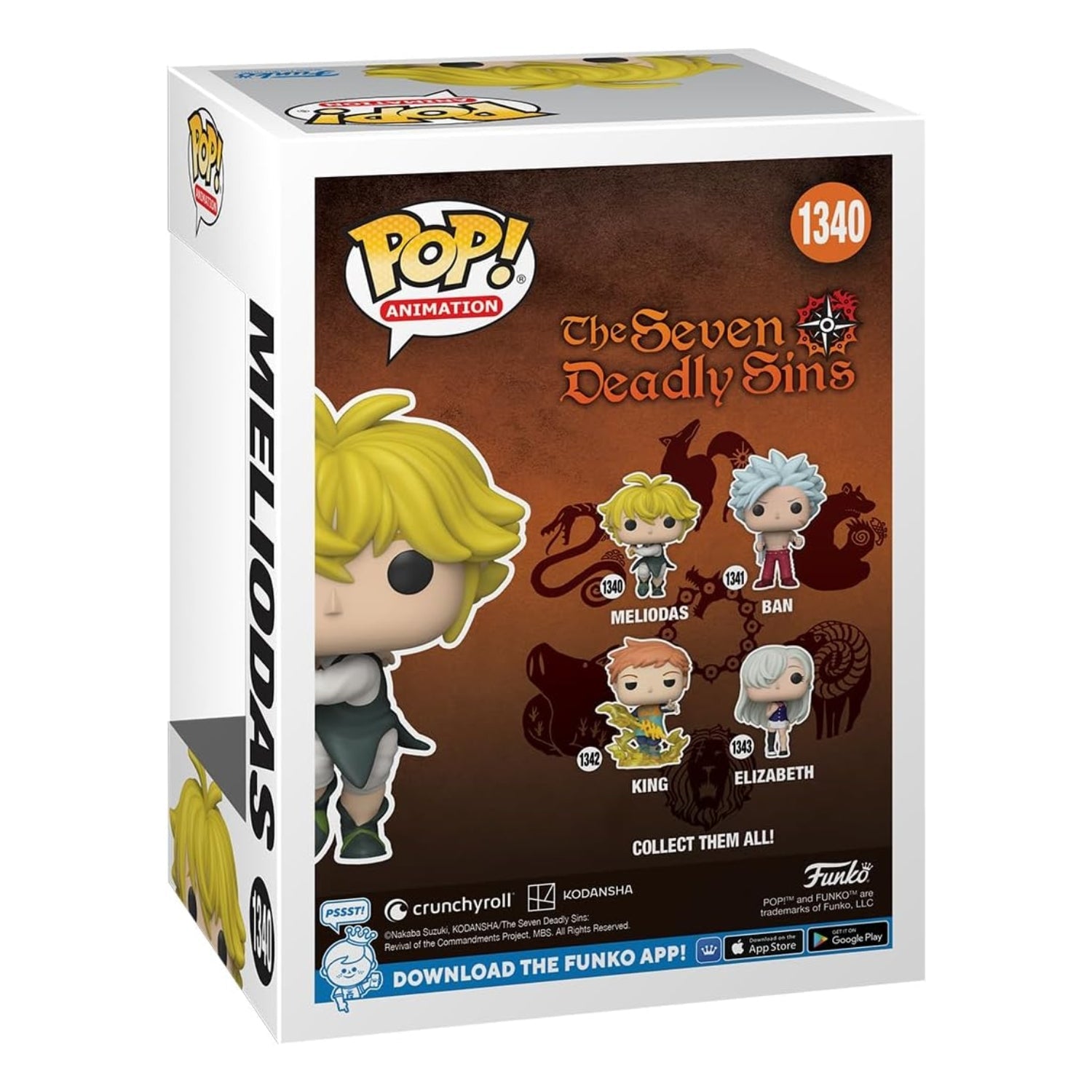 Funko Pop! Meliodas 1340 - The Seven Deadly Sins - Geek Plus