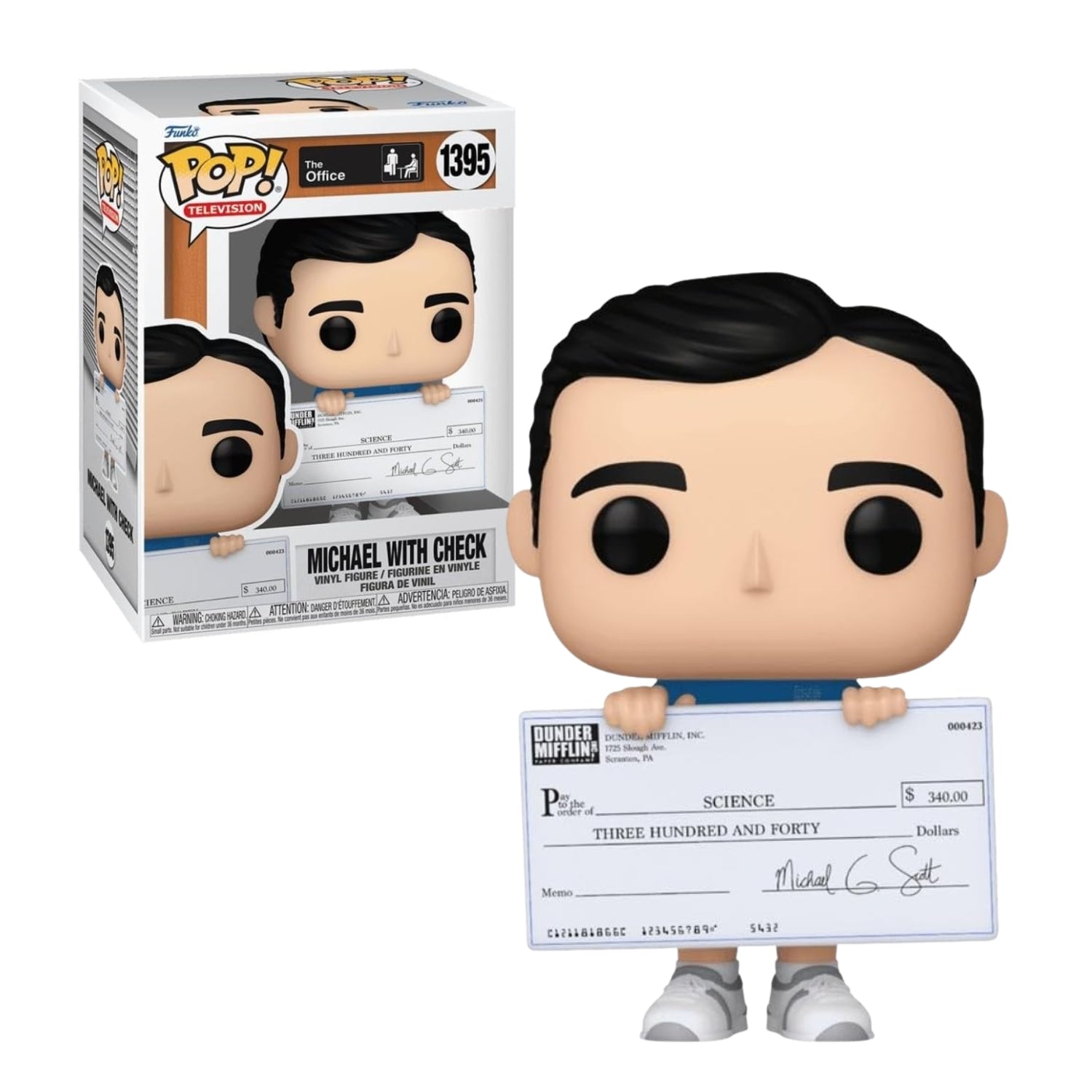 Funko Pop! Michael With Check (Com Cheque) 1395 - The Office - Geek Plus