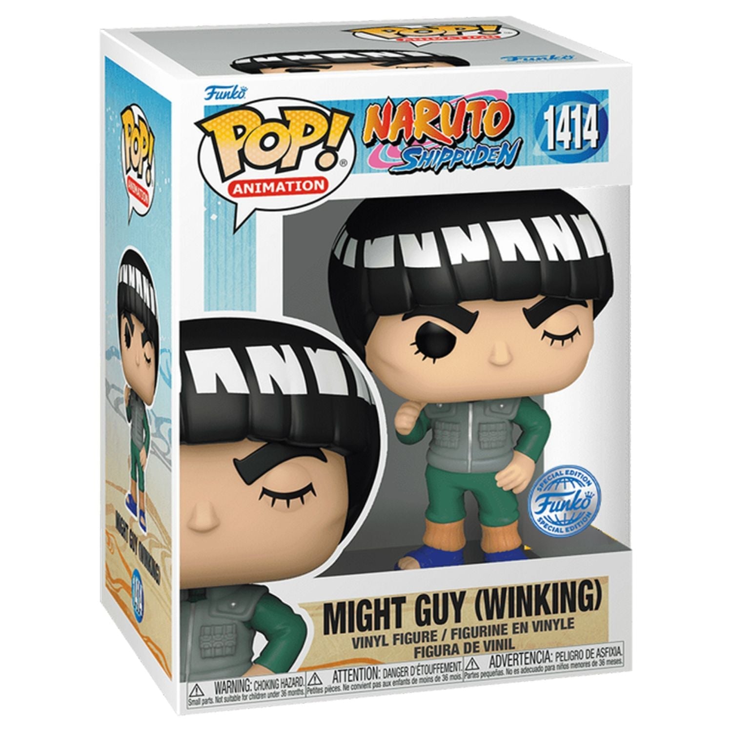 Funko Pop! Might Guy Winking 1414 (Special Edition) - Naruto Shippuden - Geek Plus