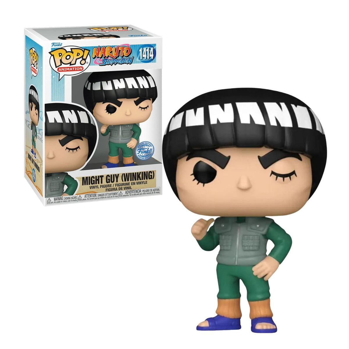 Funko Pop! Might Guy Winking 1414 (Special Edition) - Naruto Shippuden - Geek Plus
