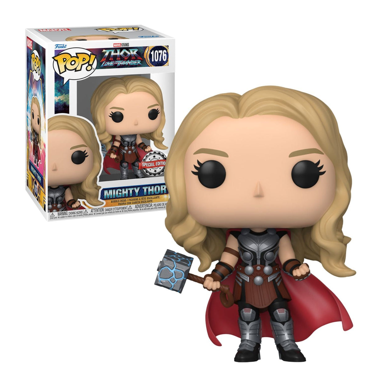 Funko Pop! Mighty Thor (Poderosa Thor) 1076 (Special Edition) - Marvel Thor Love And Thunder - Geek Plus