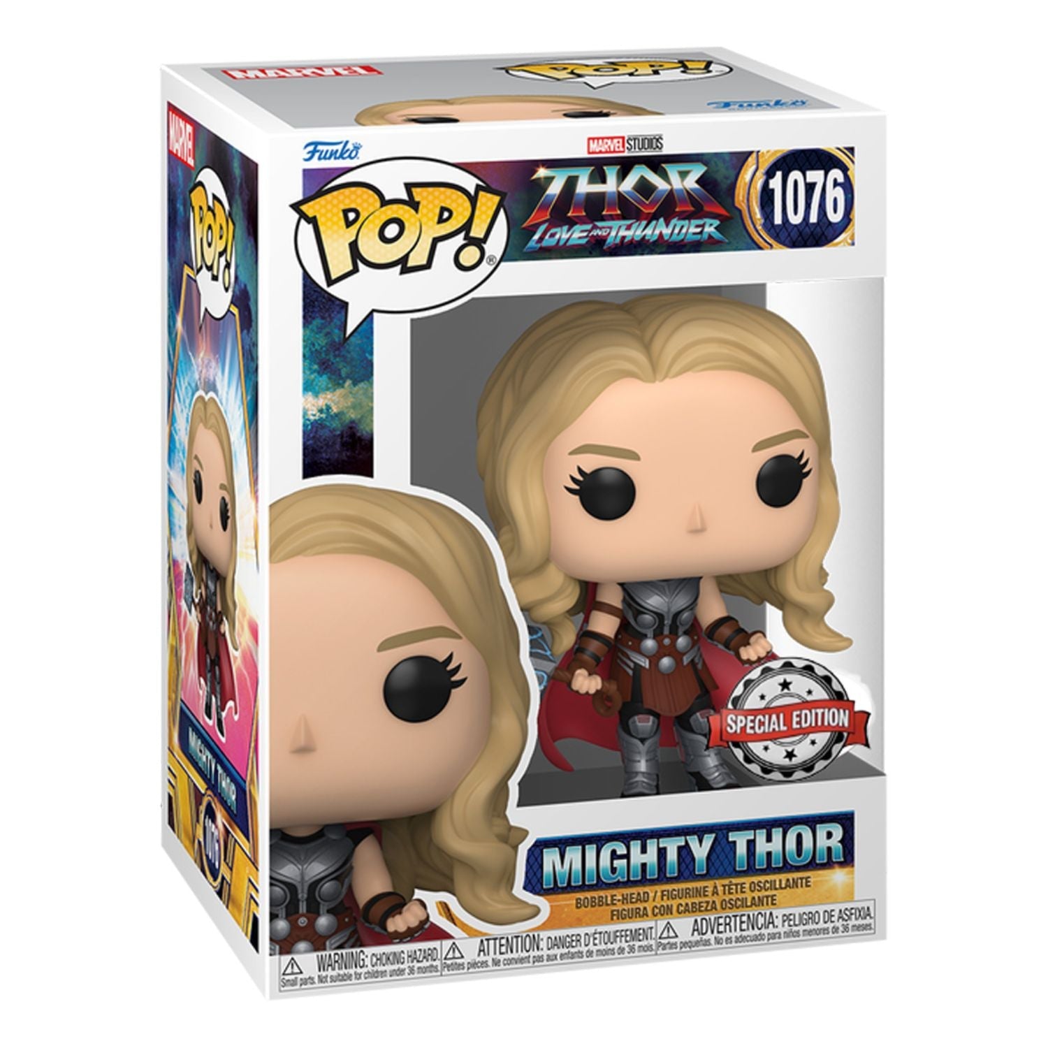 Funko Pop! Mighty Thor (Poderosa Thor) 1076 (Special Edition) - Marvel Thor Love And Thunder - Geek Plus