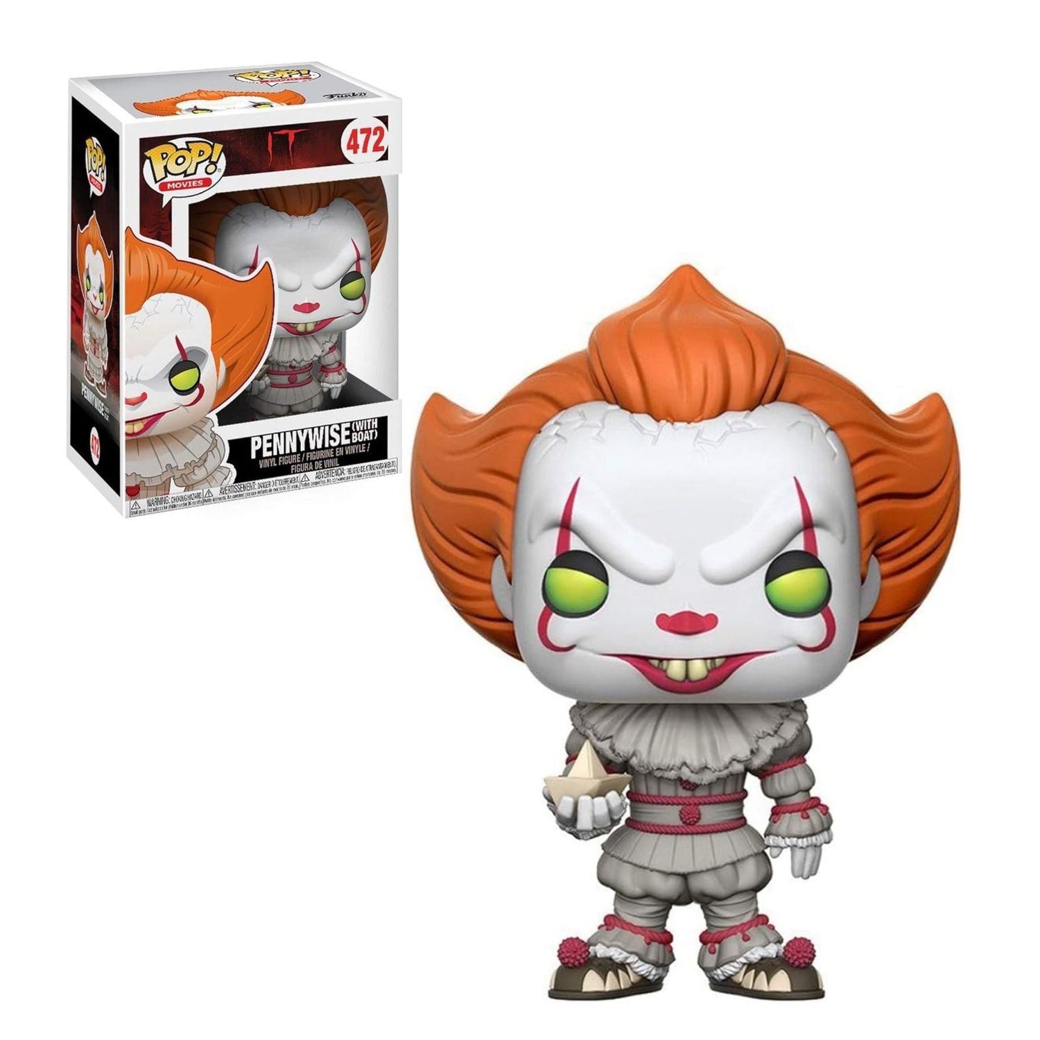 Funko Pop! Pennywise With Boat 472 - It A Coisa - Geek Plus