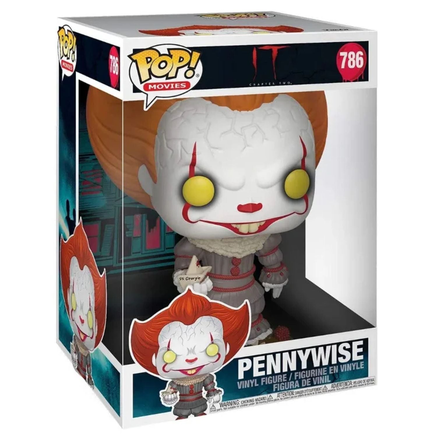 Funko Pop! Pennywise With Boat Super Sized Jumbo 786 - It A Coisa - Geek Plus