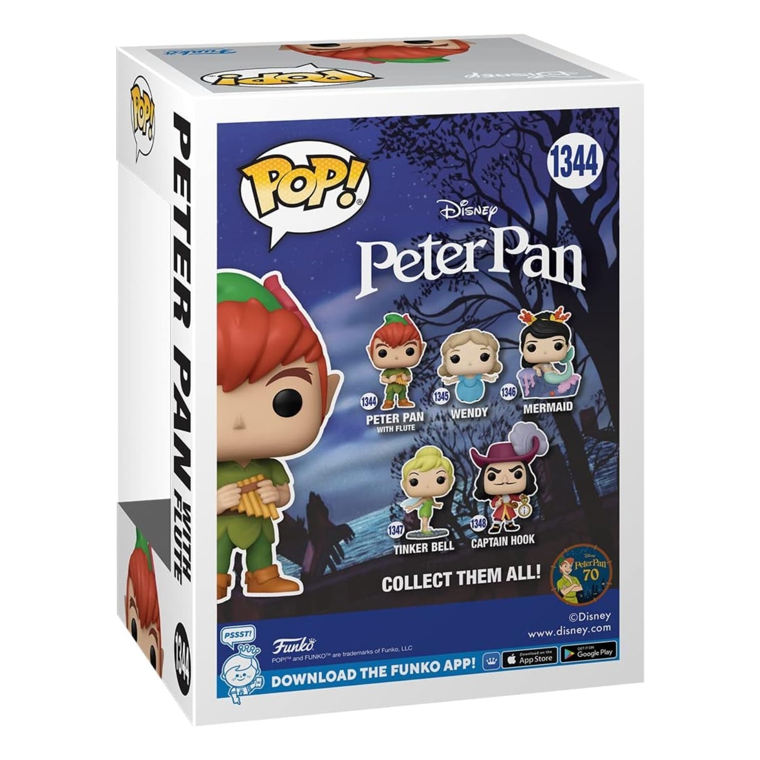 Funko Pop! Peter Pan with Flute 1344 (com Flauta) - Disney - Geek Plus