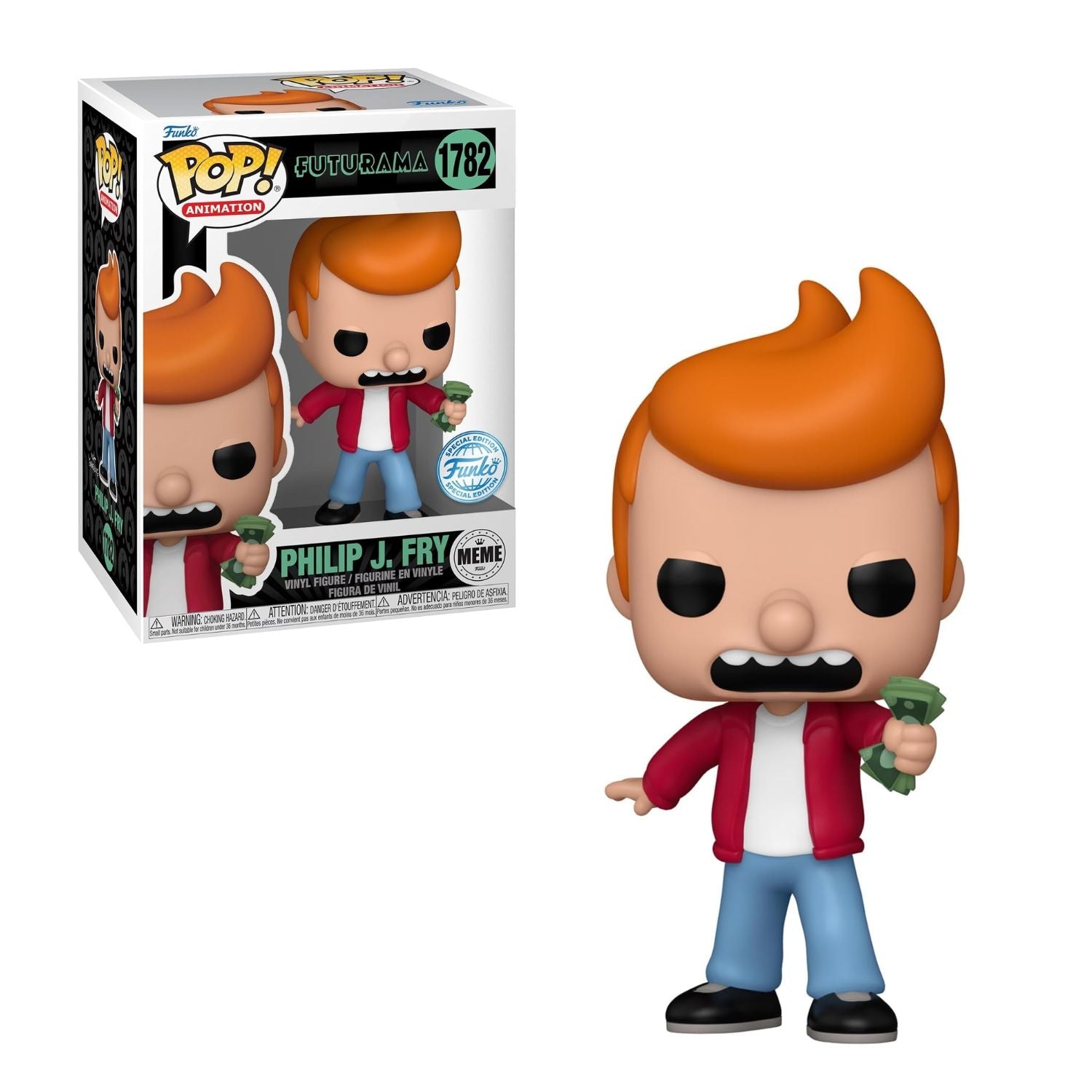 Funko Pop! Philip J. Fry Meme (Special Edition) 1782 - Futurama - Geek Plus