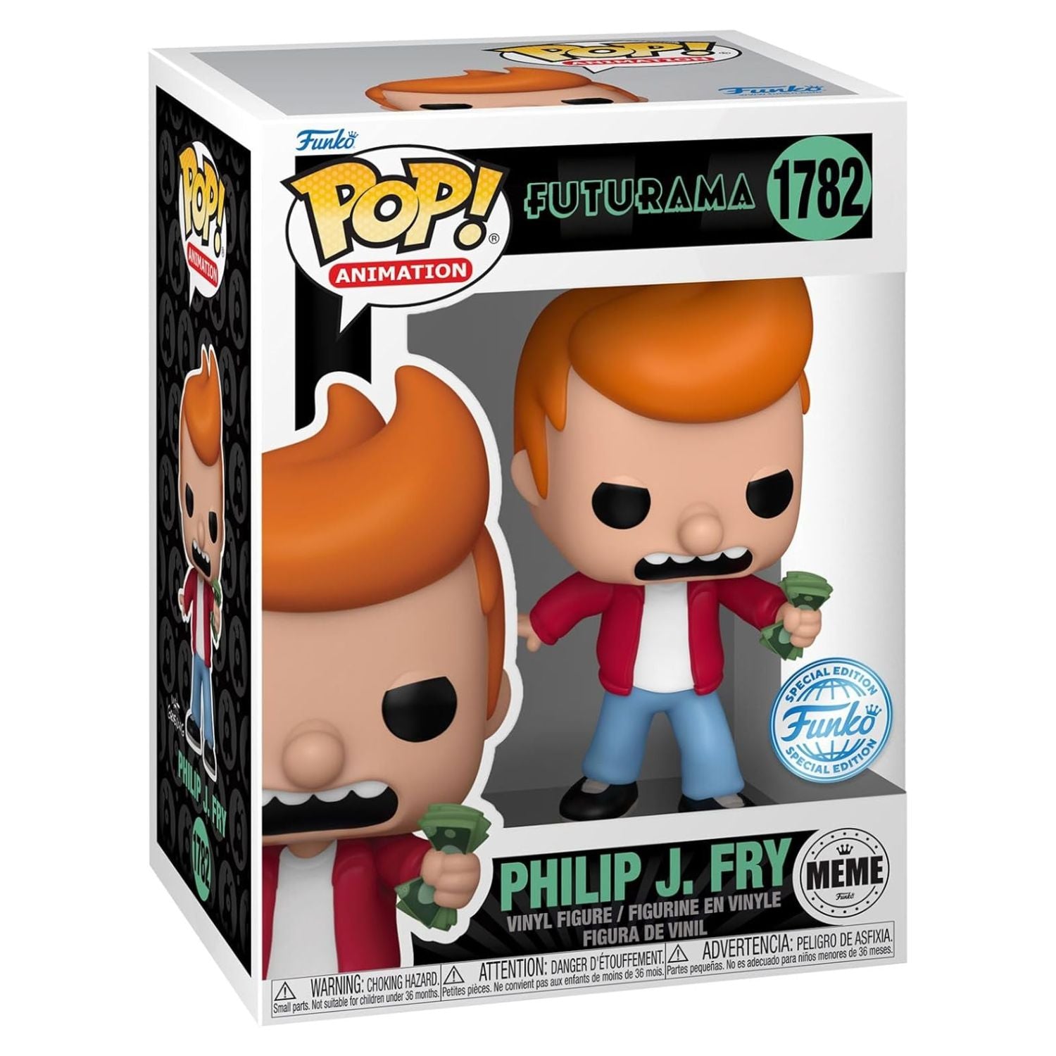 Funko Pop! Philip J. Fry Meme (Special Edition) 1782 - Futurama - Geek Plus