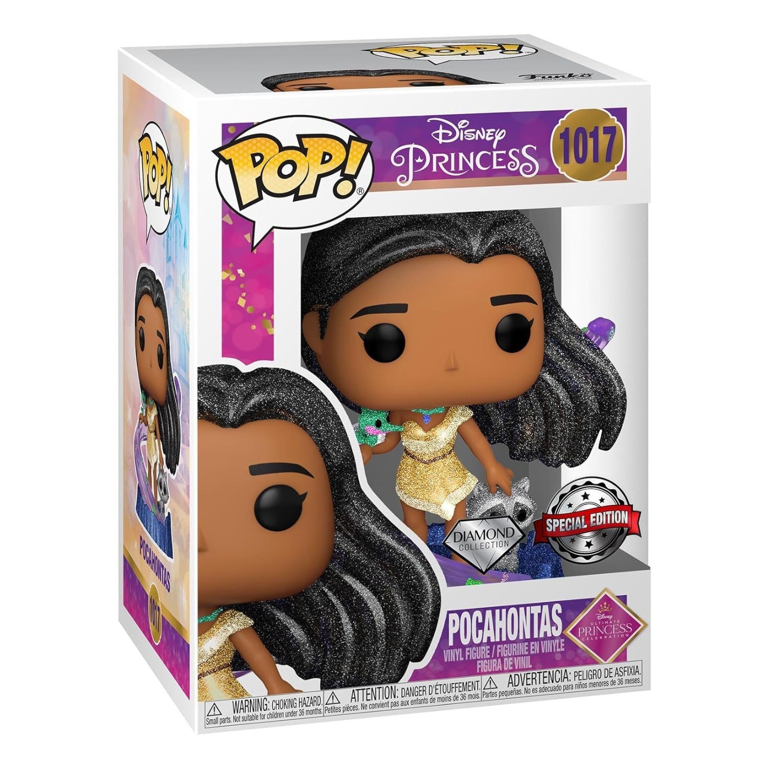 Funko Pop! Pocahontas 1017 (Diamond Special Edition) - Disney Princess - Geek Plus