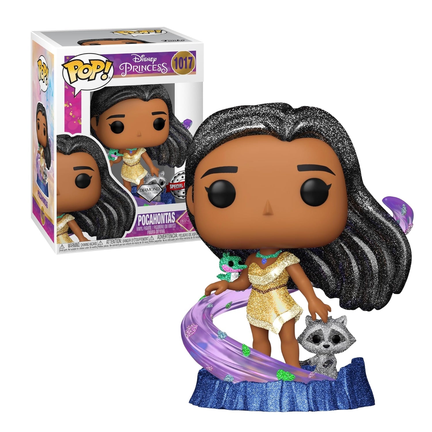 Funko Pop! Pocahontas 1017 (Diamond Special Edition) - Disney Princess - Geek Plus