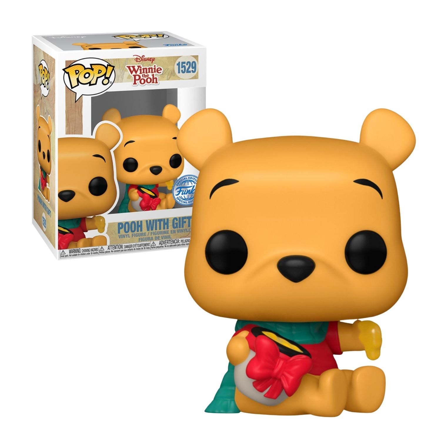 Funko Pop! Pooh with Gift 1529 (Special Edition) - Ursinho Pooh - Geek Plus