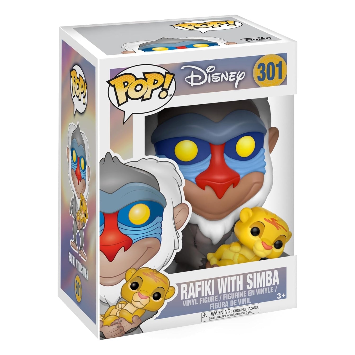Funko Pop! Rafiki with Simba 301 (Exclusive Edition Diamond) - Disney O Rei Leão - Geek Plus