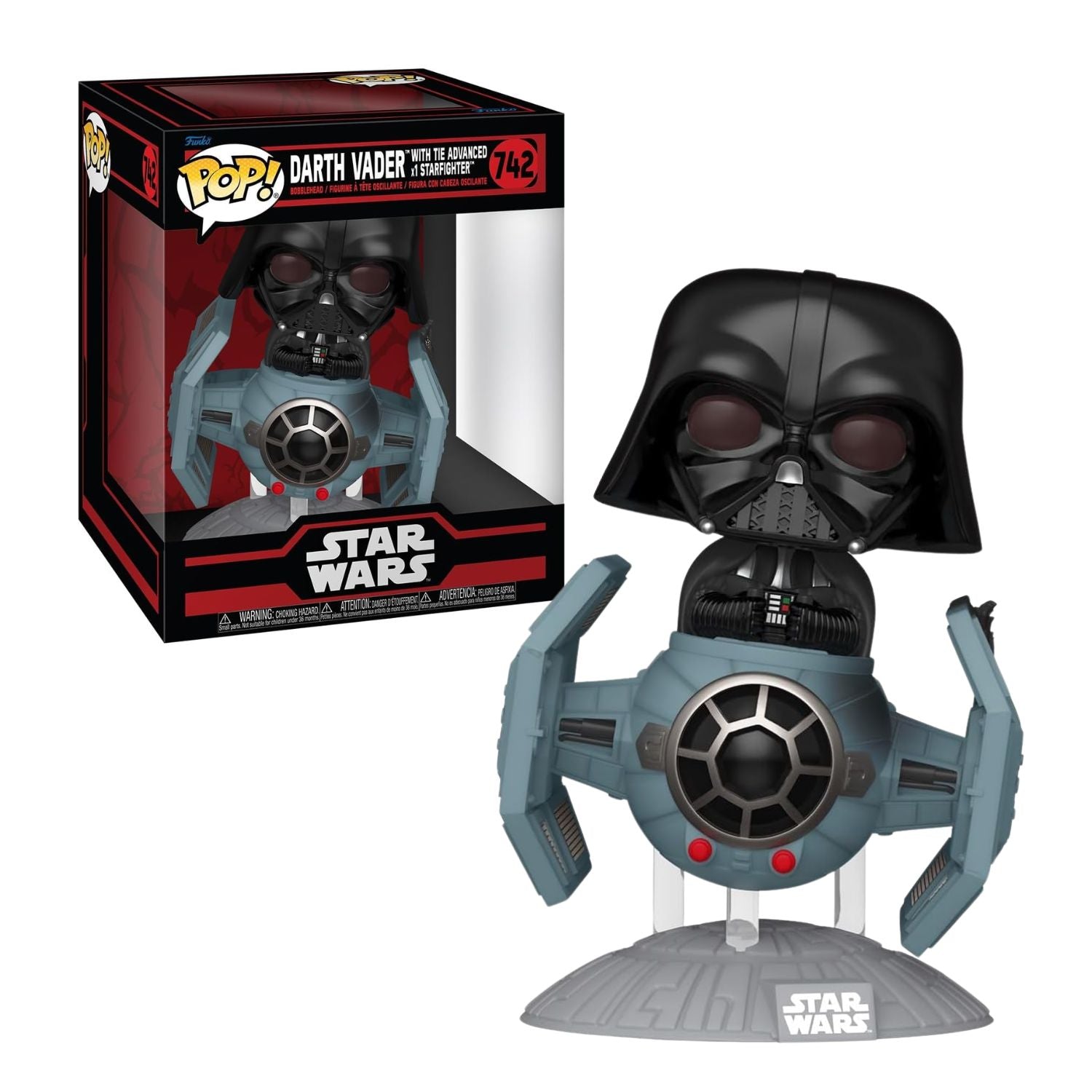 Funko Pop! Rides Darth Vader with Tie Advanced x1 Starfighter 742 (Deluxe) - Star Wars - Geek Plus