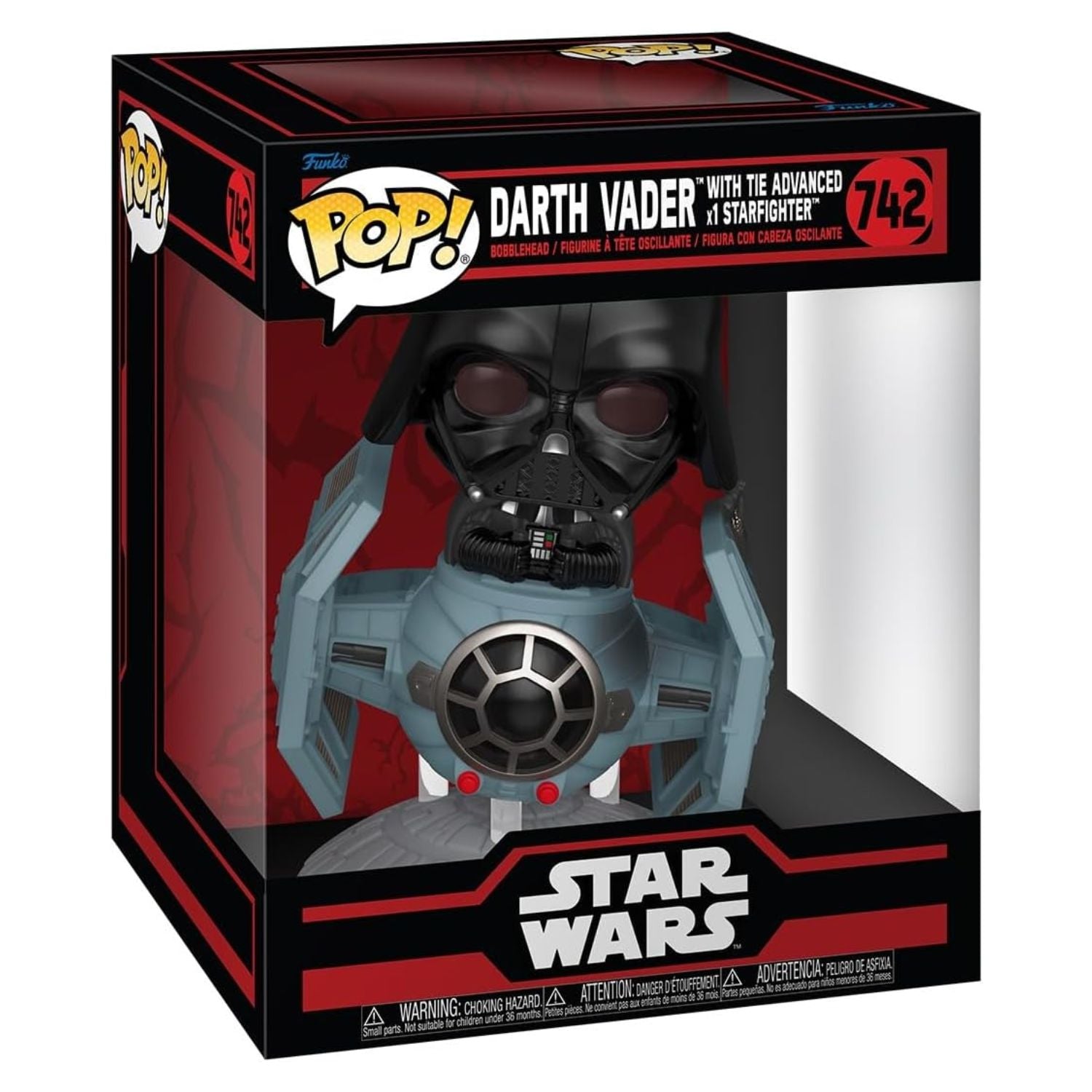 Funko Pop! Rides Darth Vader with Tie Advanced x1 Starfighter 742 (Deluxe) - Star Wars - Geek Plus