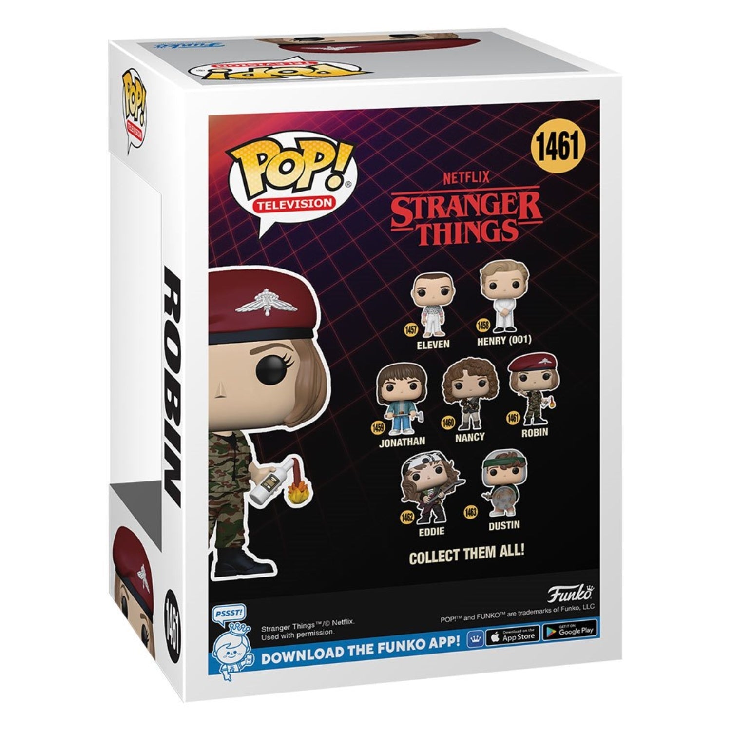 Funko Pop! Robin com Coquetel Molotov 1461 - Stranger Things - Geek Plus