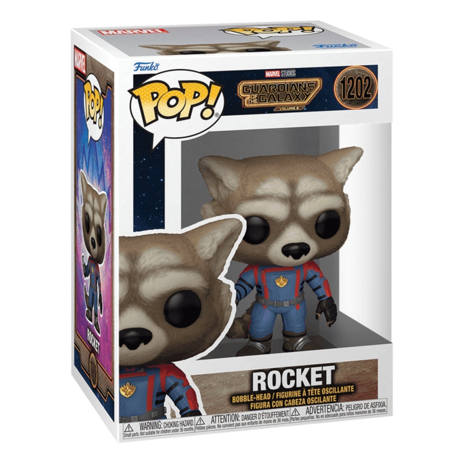 Funko Pop! Rocket 1202 - Marvel Guardiões da Galáxia - Geek Plus