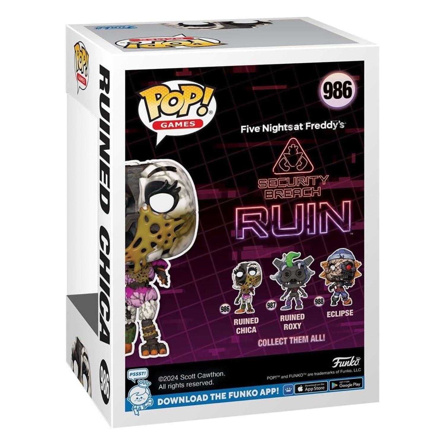 Funko Pop! Ruined Chica 986 - Five Nights at Freddy's - Geek Plus