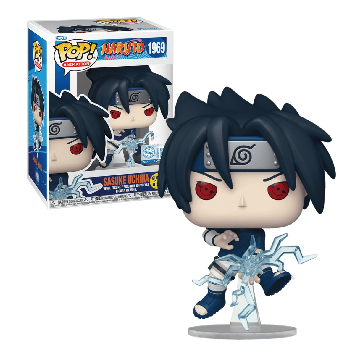 Funko Pop! Sasuke Uchiha 1969 (Special Edition Glows in the Dark) - Naruto Shippuden - Geek Plus