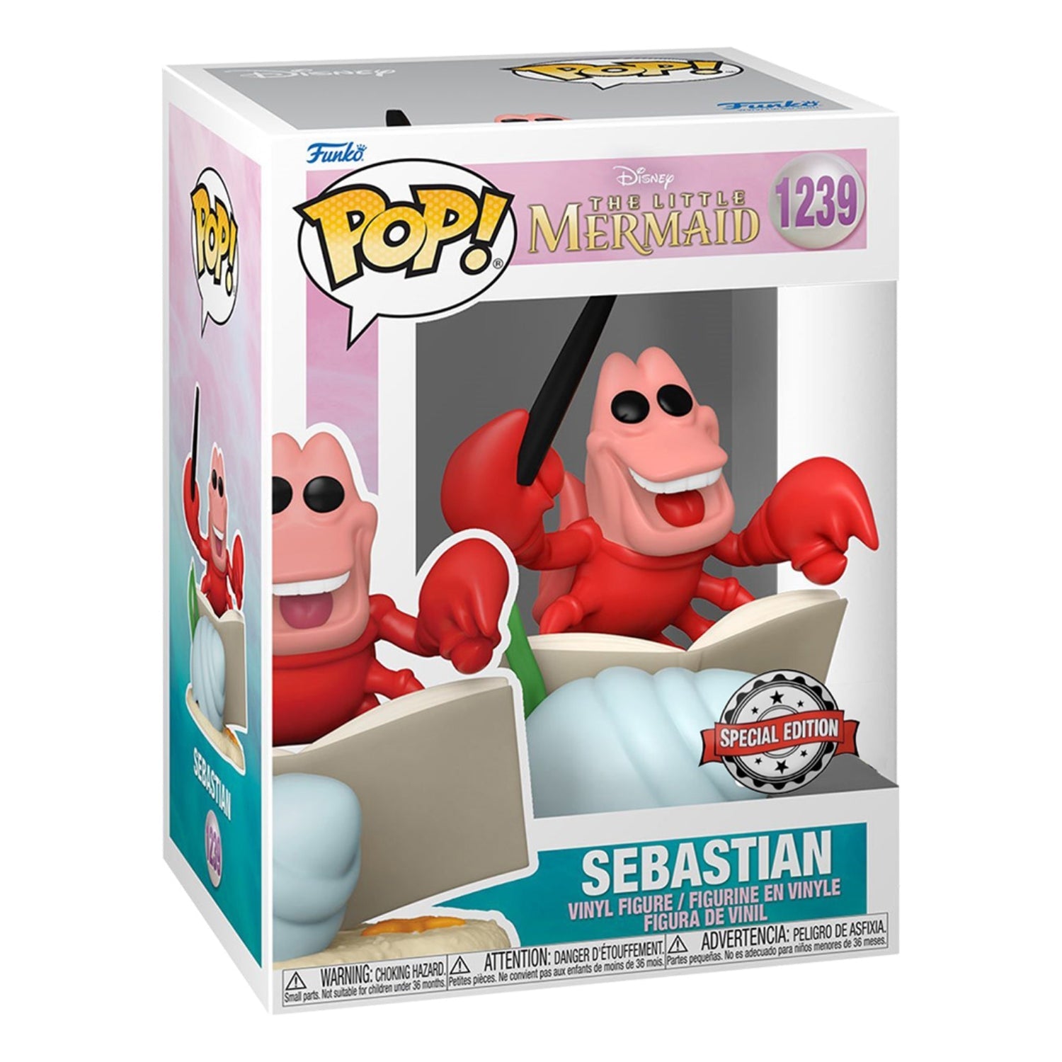 Funko Pop! Sebastian 1239 (Special Edition) - Disney A Pequena Sereia - Geek Plus