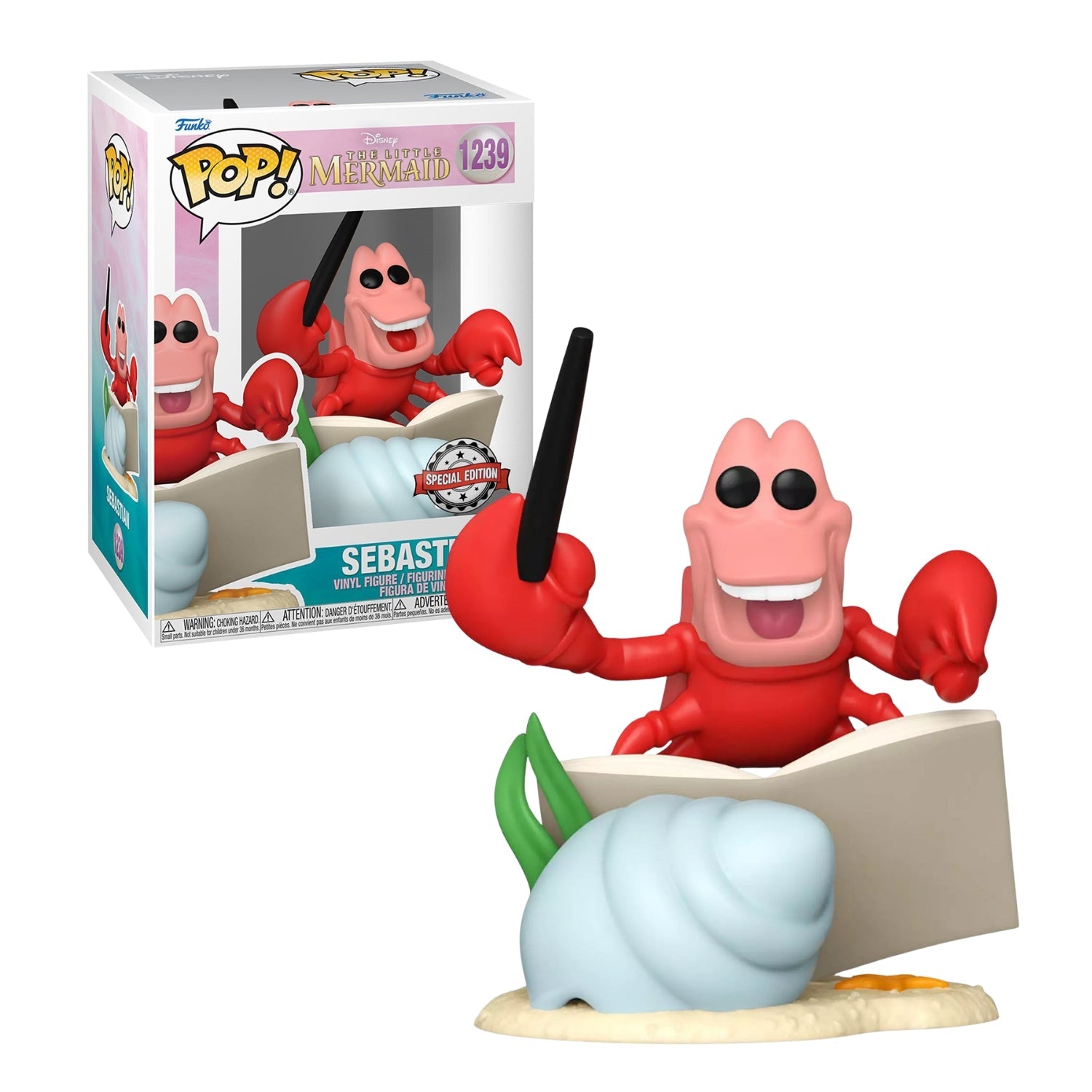 Funko Pop! Sebastian 1239 (Special Edition) - Disney A Pequena Sereia - Geek Plus