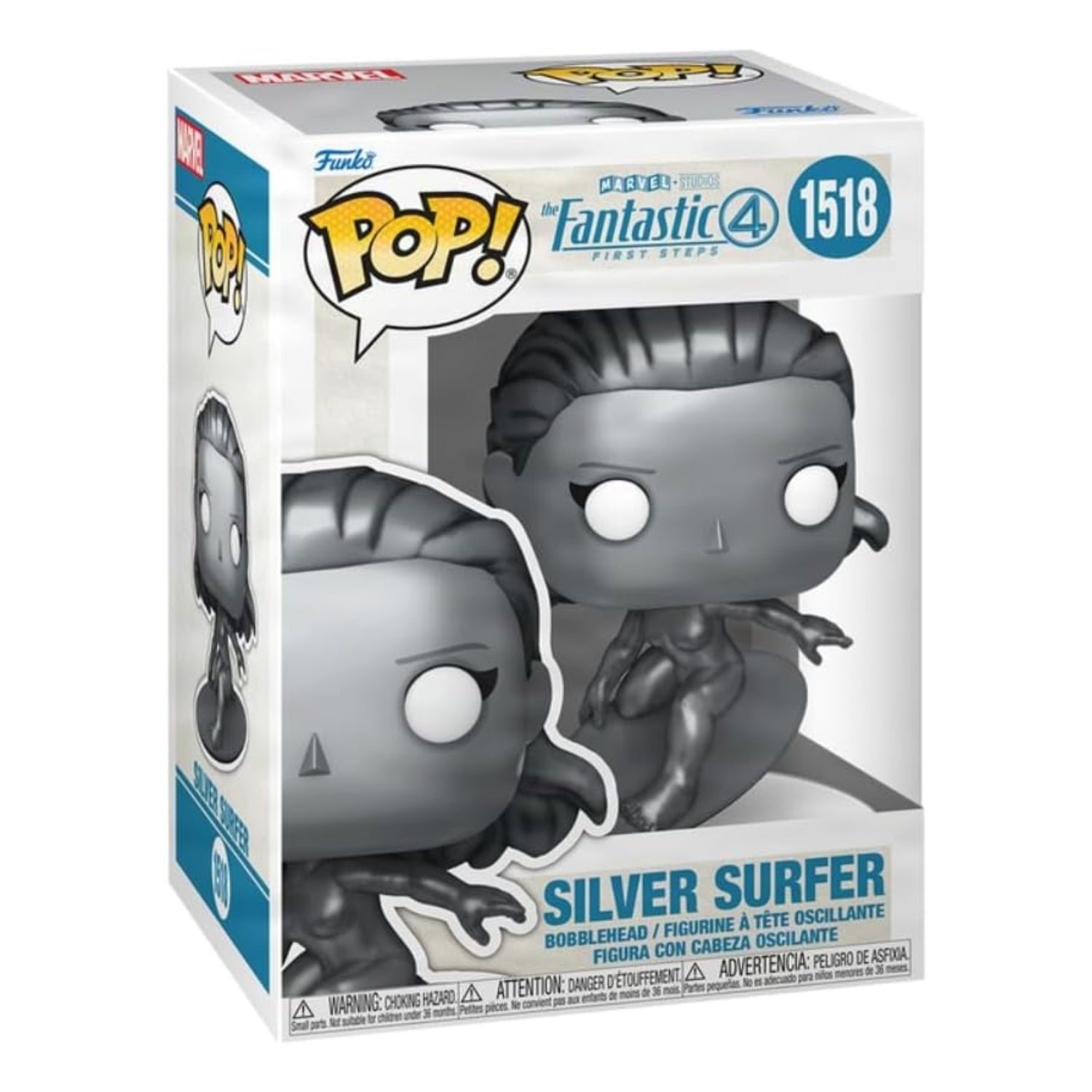 Funko Pop! Silver Surfer (Surfista Prateada) 1518 - Marvel Quarteto Fantastico - Geek Plus