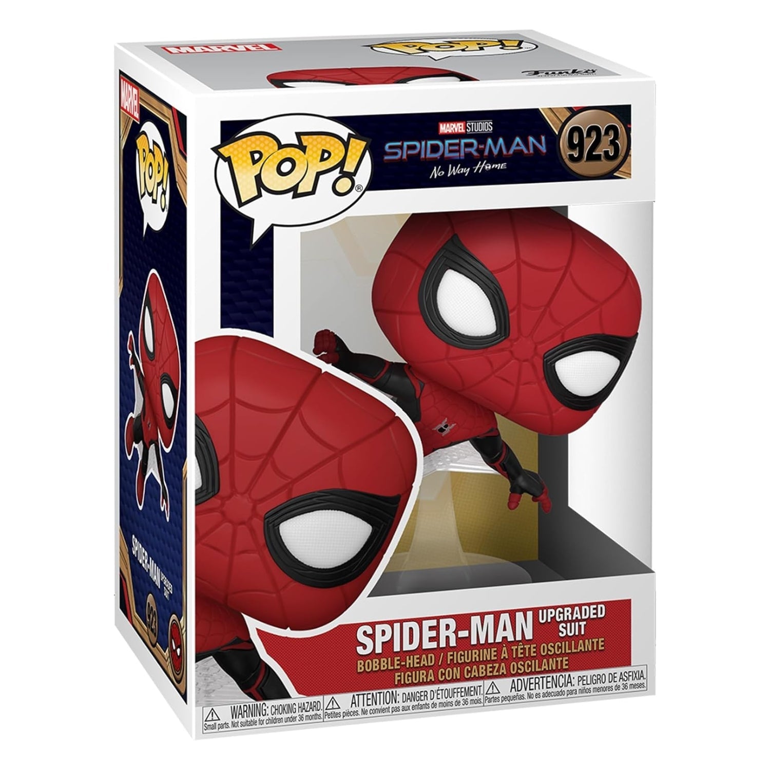 Funko Pop! Spider - Man Upgraded Suit (Uniforme Atualizado) 923 - Marvel Homem - Aranha - Geek Plus