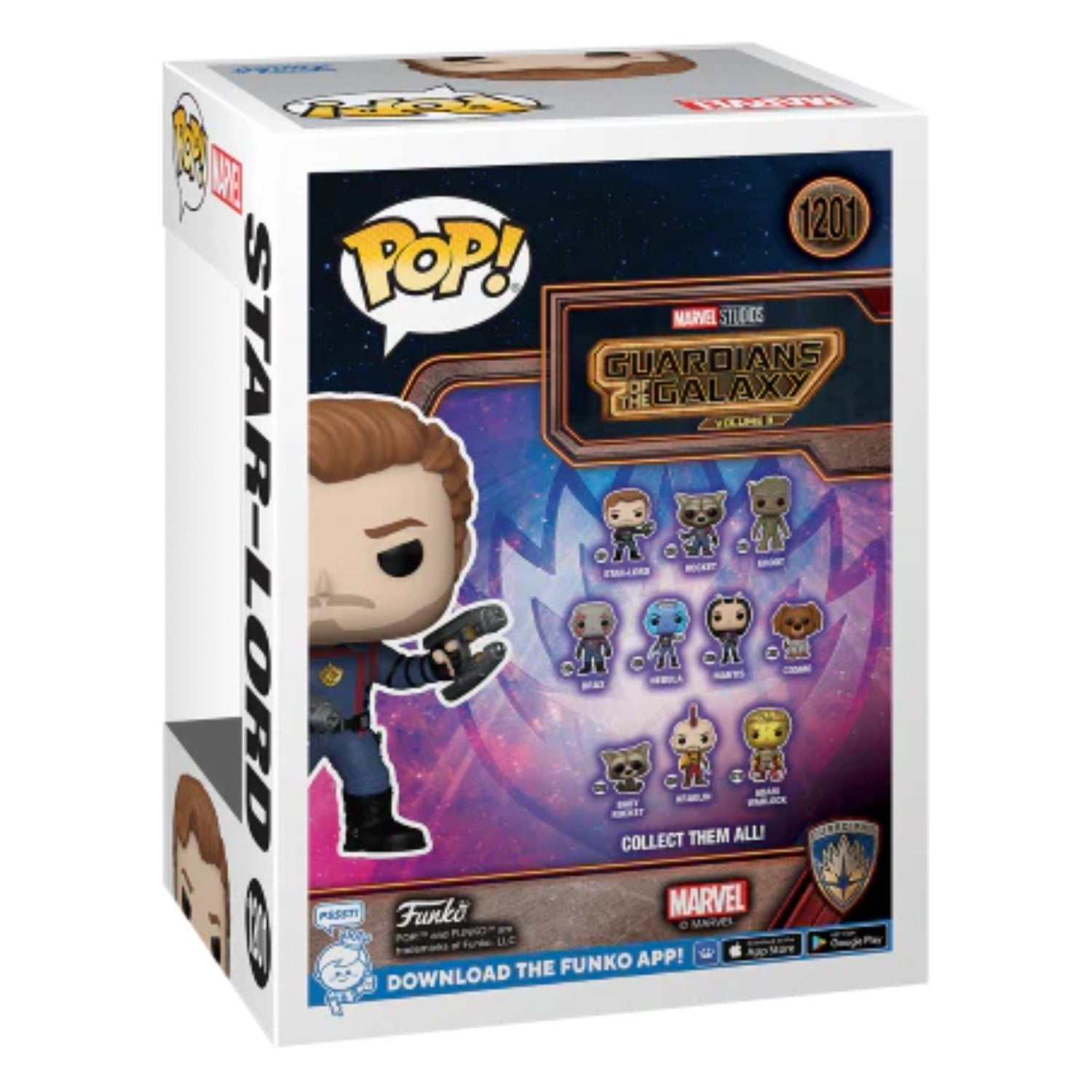 Funko Pop! Star - Lord (Senhor das Estrelas) 1201 - Marvel Guardiões da Galáxia - Geek Plus