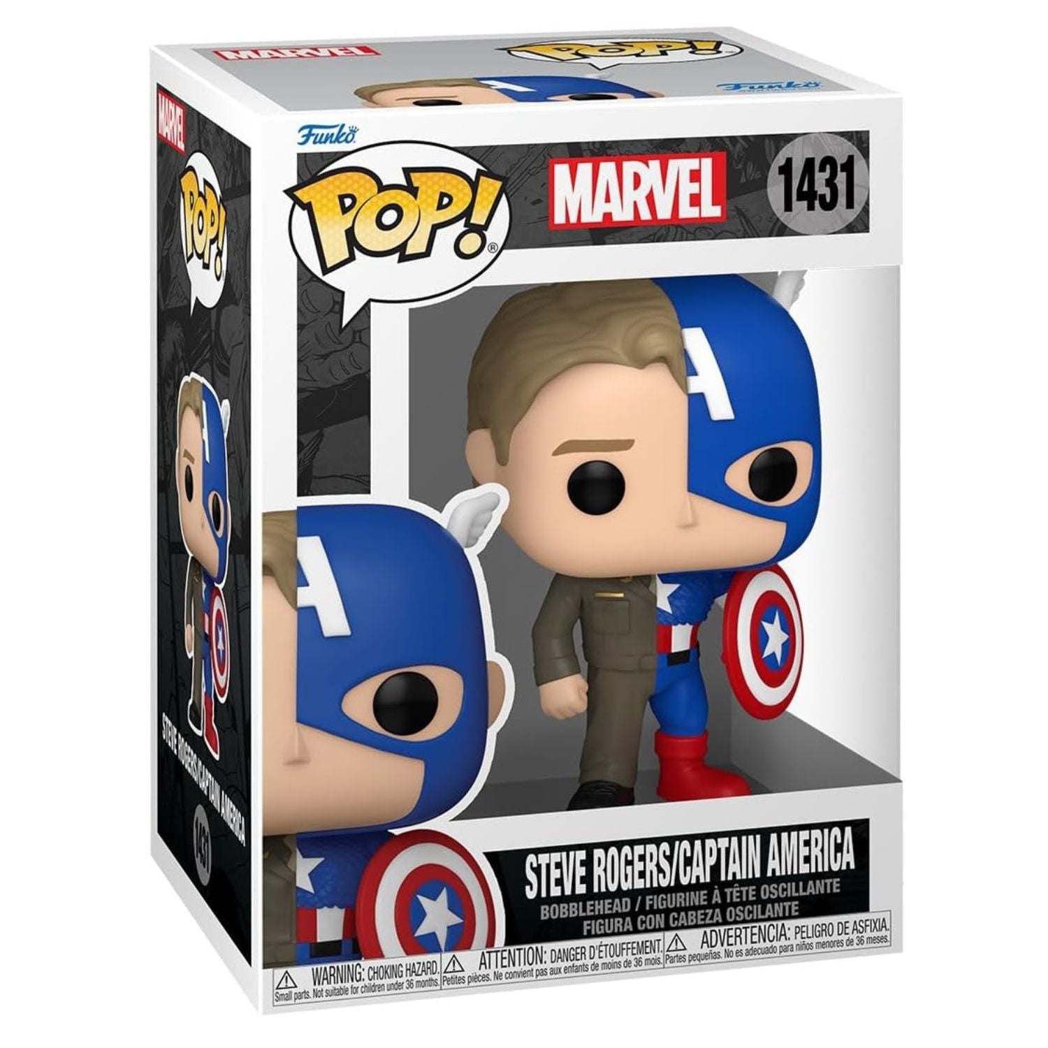 Funko Pop! Steve Rogers/Captain America - Marvel - Geek Plus