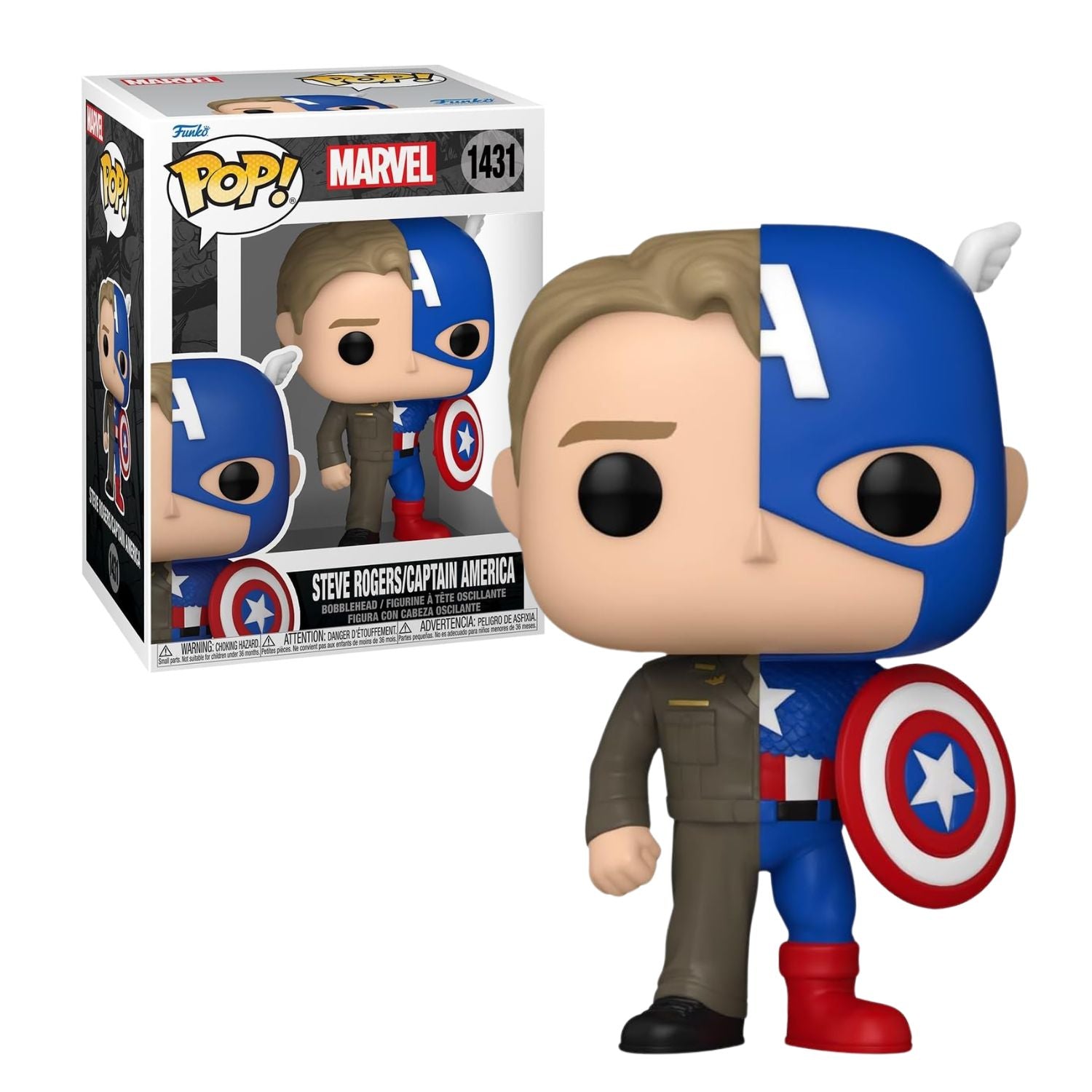 Funko Pop! Steve Rogers/Captain America - Marvel - Geek Plus