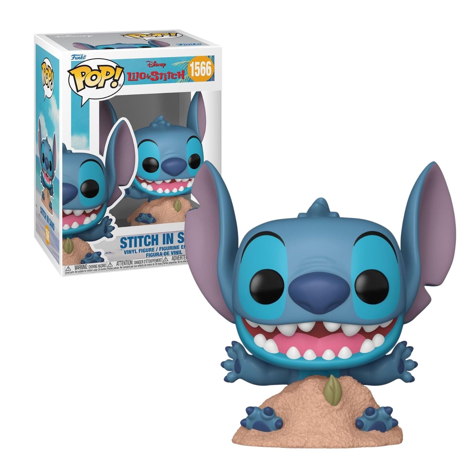 Funko Pop! Stitch in Sand (Na Areia) 1566 - Disney Lilo & Stitch - Geek Plus
