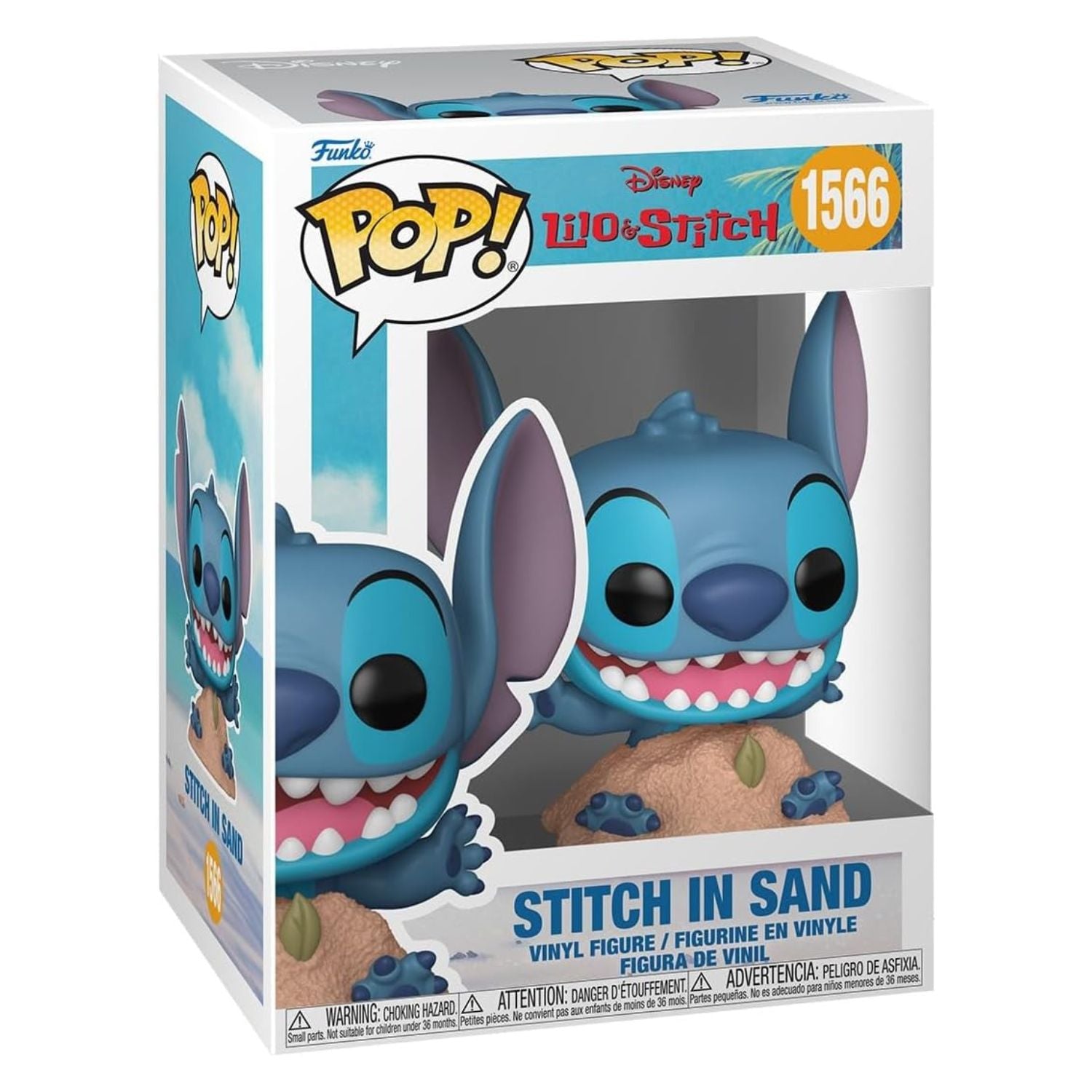 Funko Pop! Stitch in Sand (Na Areia) 1566 - Disney Lilo & Stitch - Geek Plus
