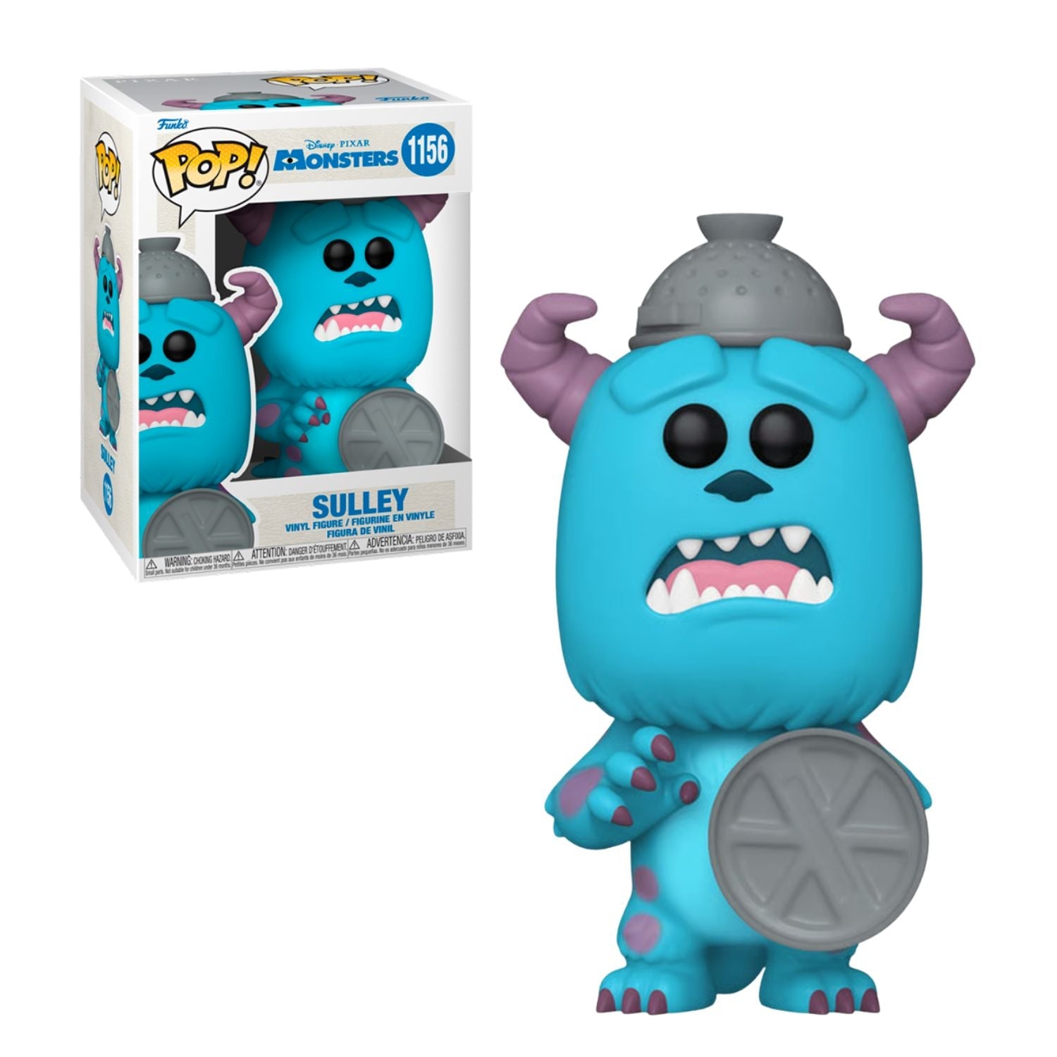 Funko Pop! Sulley with Lid (Escudo) 1156 - Monstros S.A. - Geek Plus