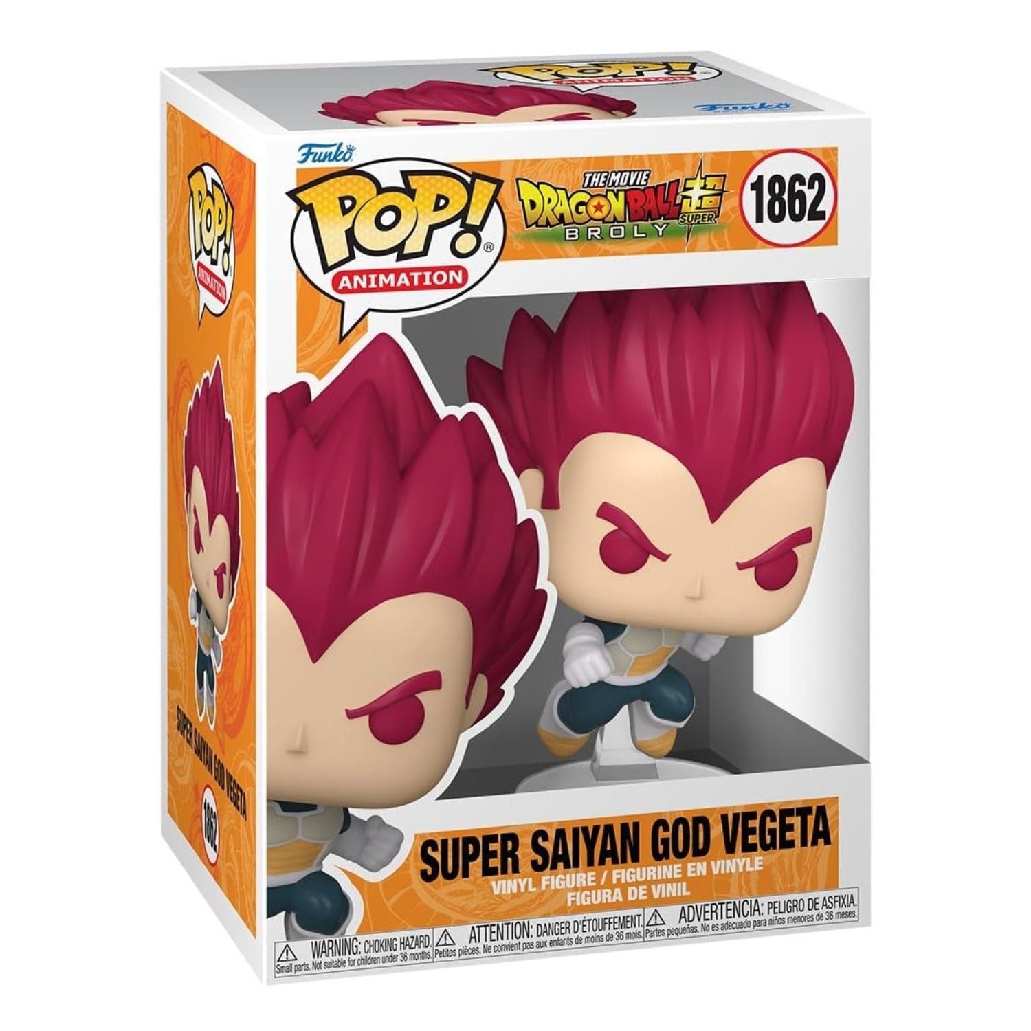 Funko Pop! Super Saiyan God Vegeta 1862 - Dragon Ball Z - Geek Plus